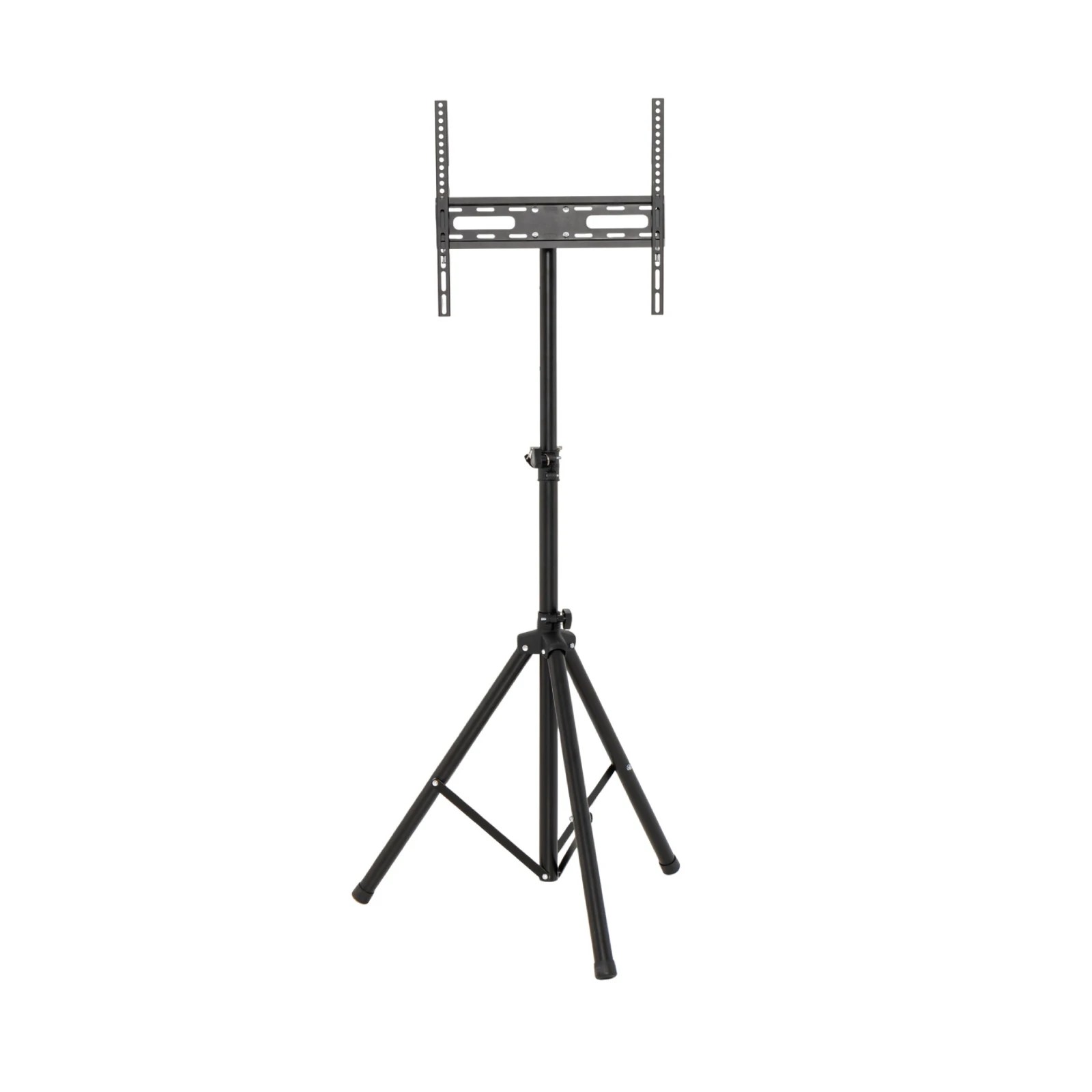 1 Costway Foldable TV Monitor Stand Height Adjustable LCD Flat Panel Tripod 35KG - Black, 1 of 1