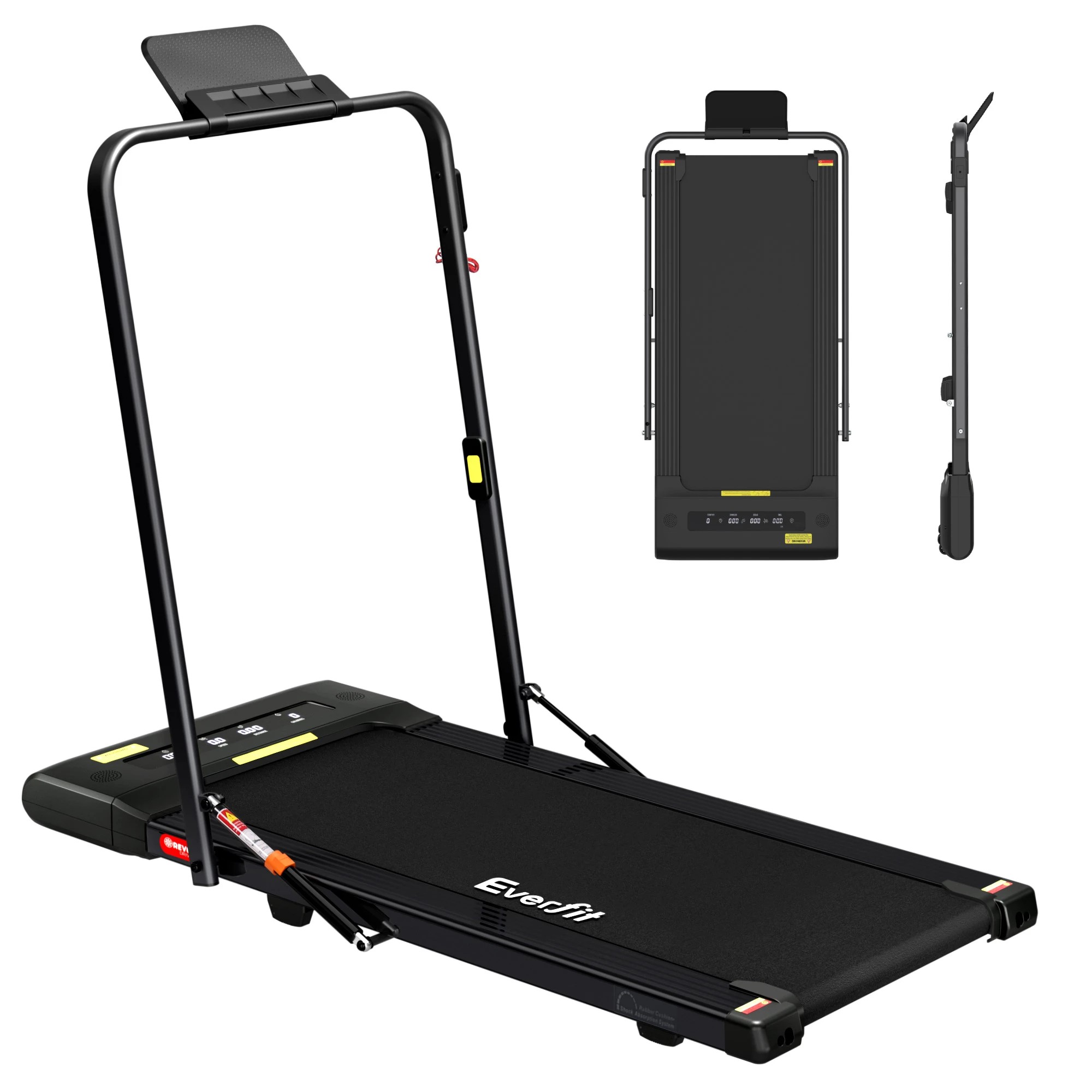 10 Everfit 2 in 1 Treadmill Electric Walking Pad Under Desk Home Gym Fitness 400mm - Black, 10 of 10