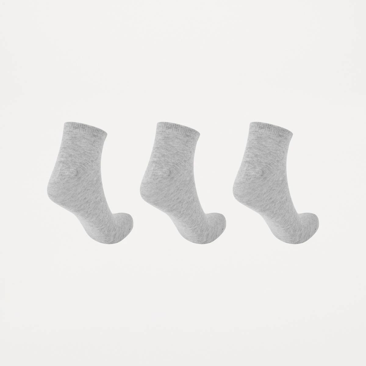 2 3 Pack Anklet Socks SILVER MARLE, 2 of 3
