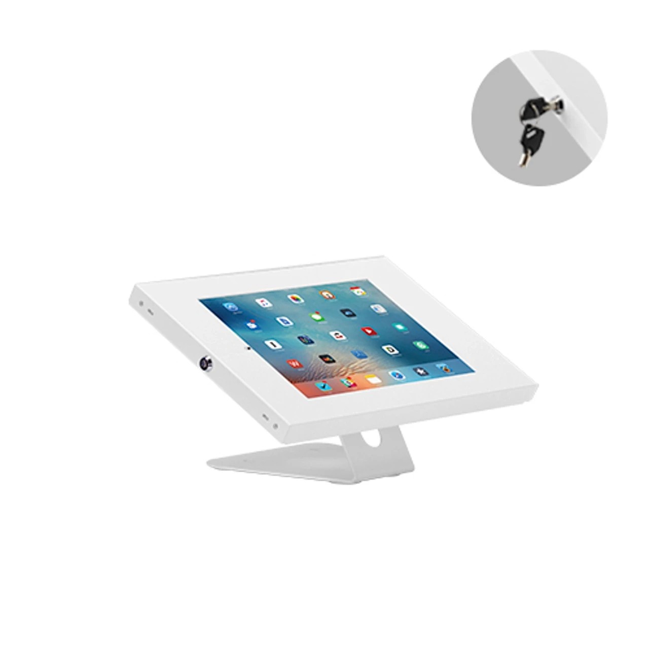 1 Brateck Anti-Theft Wall-Mounted/Countertop Tablet 9.7”-11” - White, 1 of 1