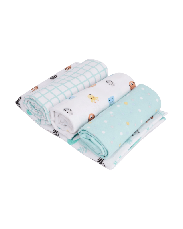 4 Pack Organic Cotton Burping Cl