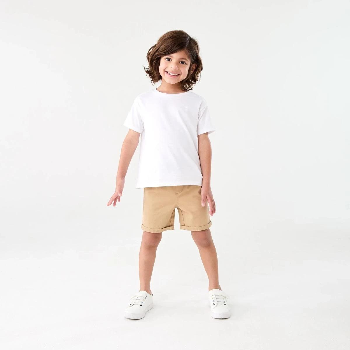 6 Pull On Chino Shorts CORNSTALK, 6 of 7