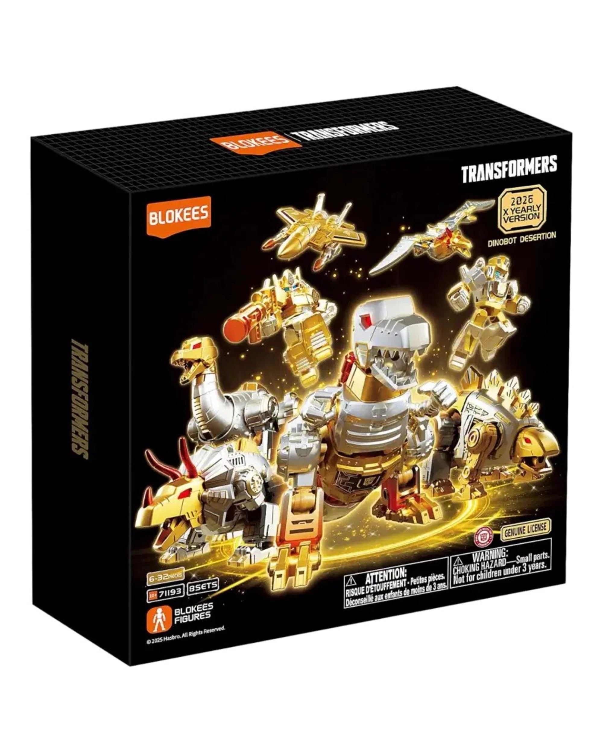 1 Blokees Transformers X Yearly Version 2026 Dinobots Desertion Limited Model Kit, 1 of 9