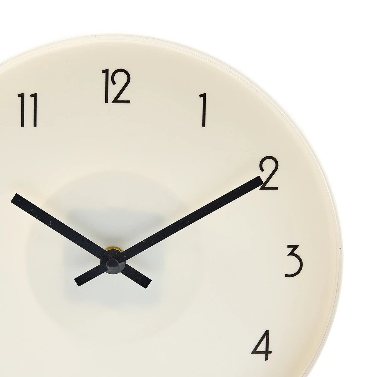 4 White Plastic Clock, 4 of 5