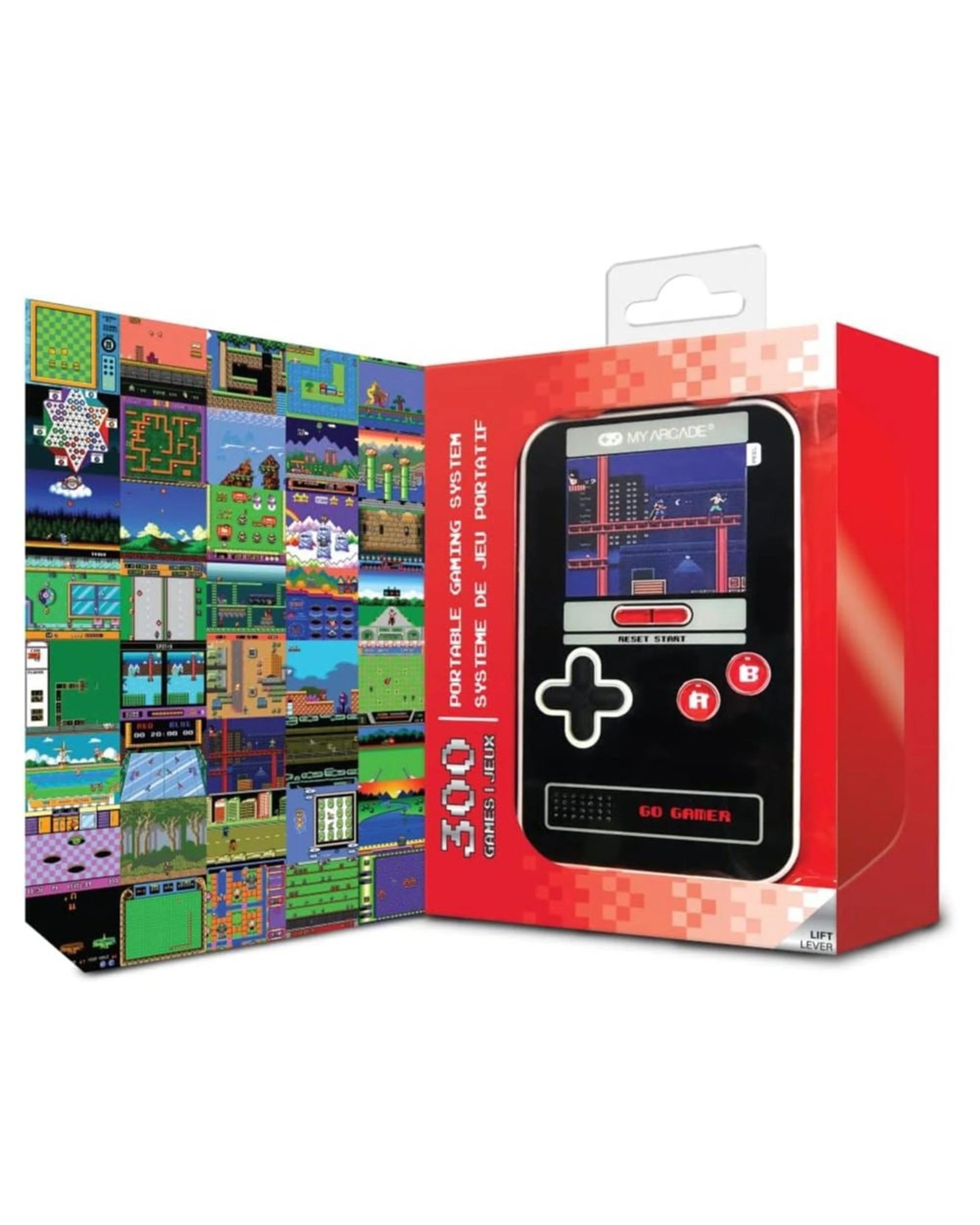 2 My Arcade Go Gamer Classic Portable Gaming System with 300 Games - Black and Red - Multi, 2 of 6