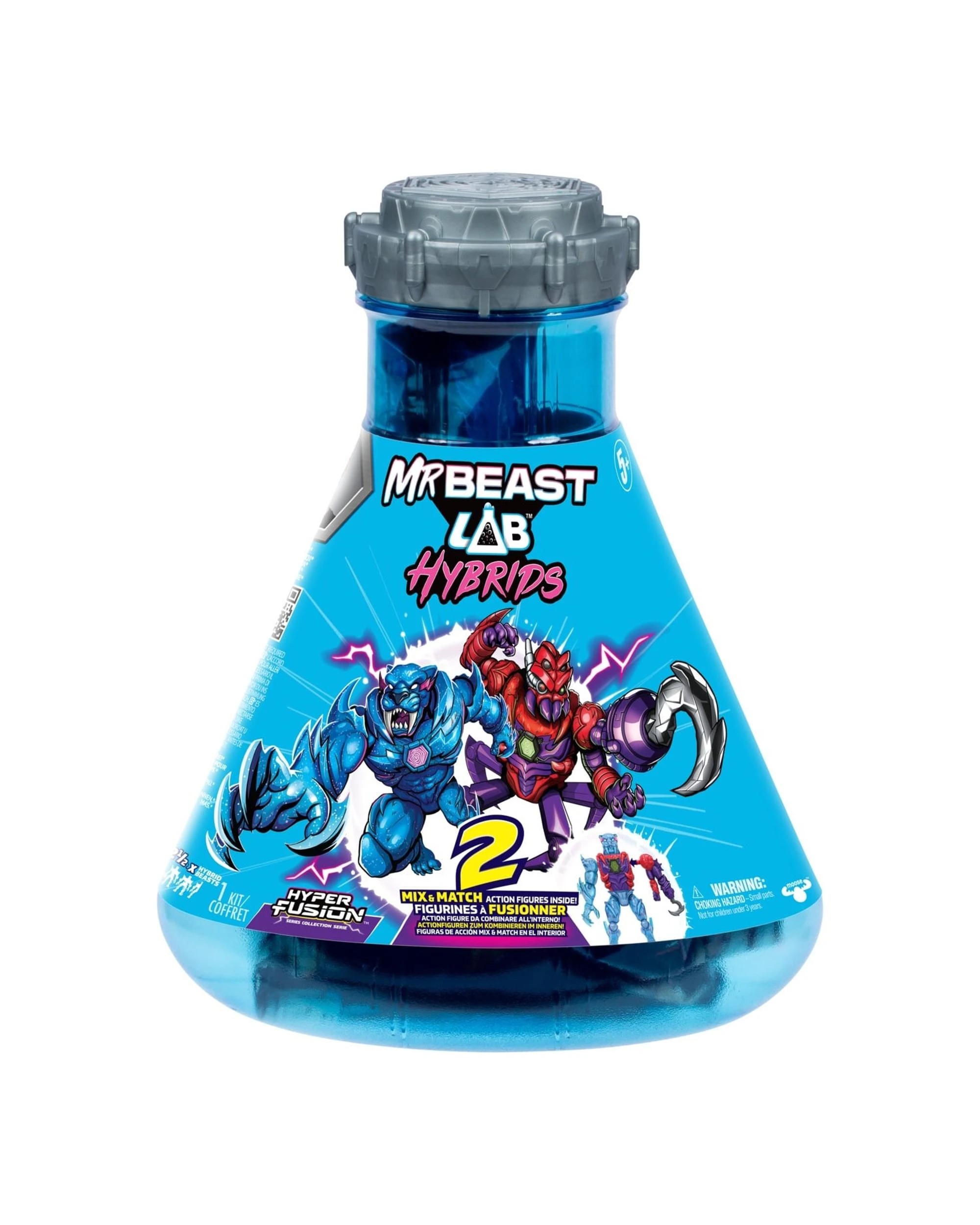 5 Mr Beast Lab Hybrids Multi Pack Mix and Match Figures - Spider Vs Energy Panther, 5 of 6
