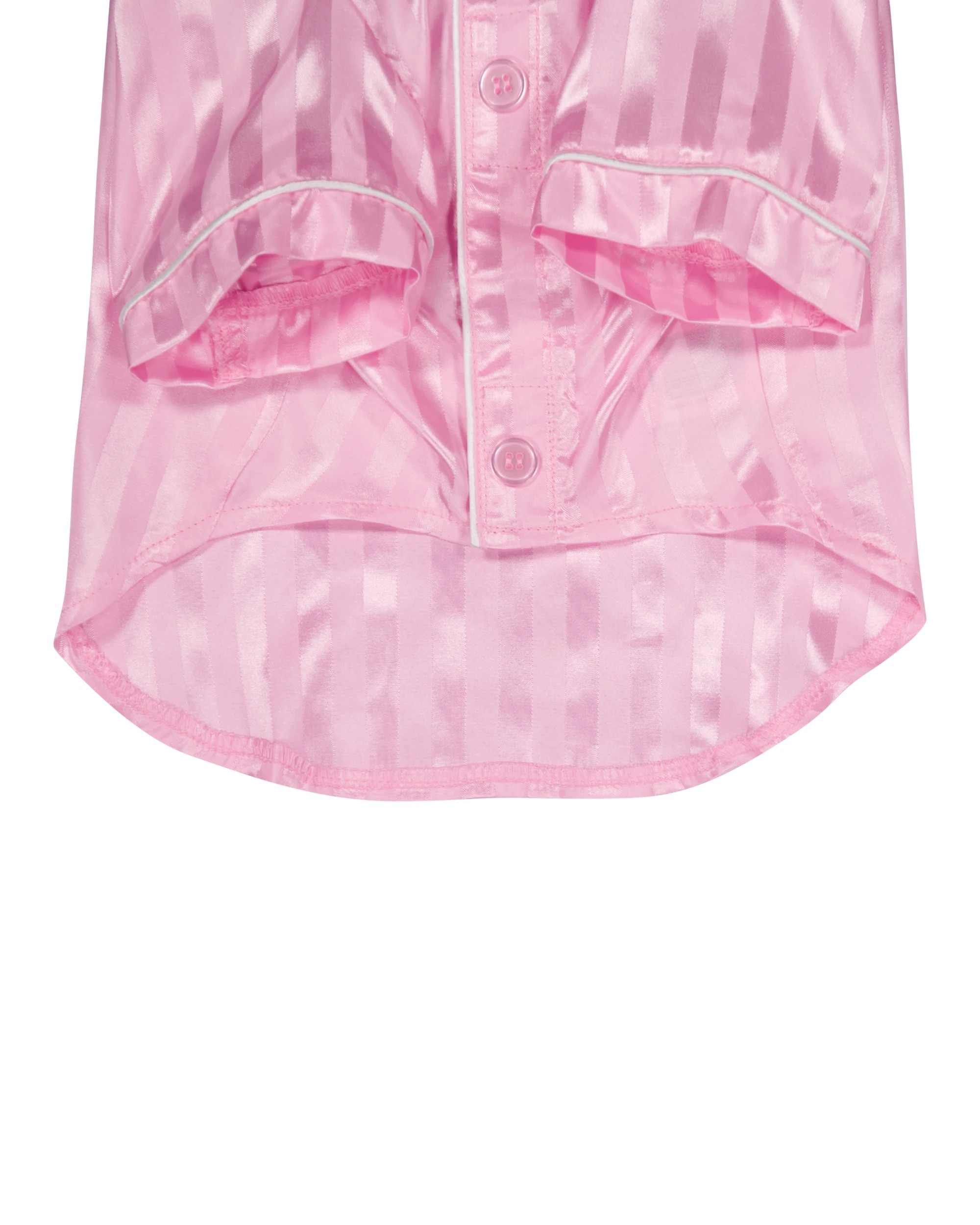 4 Pet Satin Stripe Pyjamas - Medium, Pink, 4 of 9