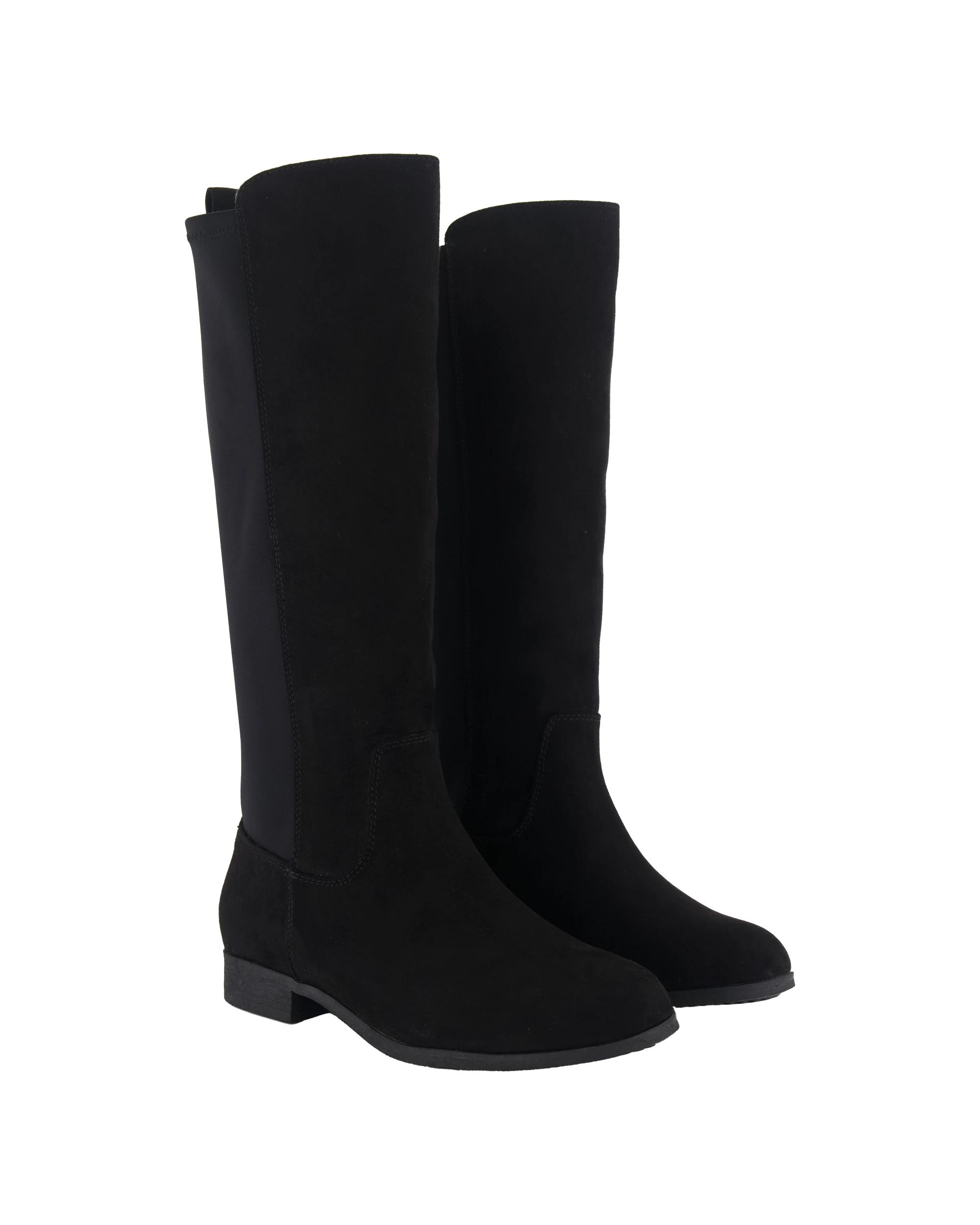4 Flat Stretch Long Boots Black, 4 of 4