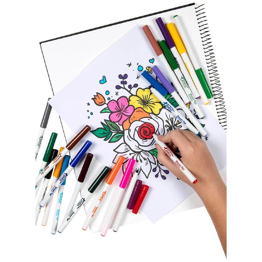 3 Texta Smarttip Coloured Markers Assorted 20 Pack, 3 of 3