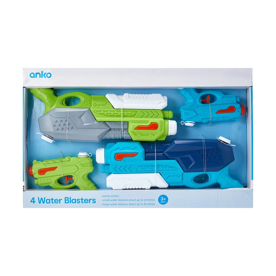 1 4 Pack Water Guns, 1 of 10