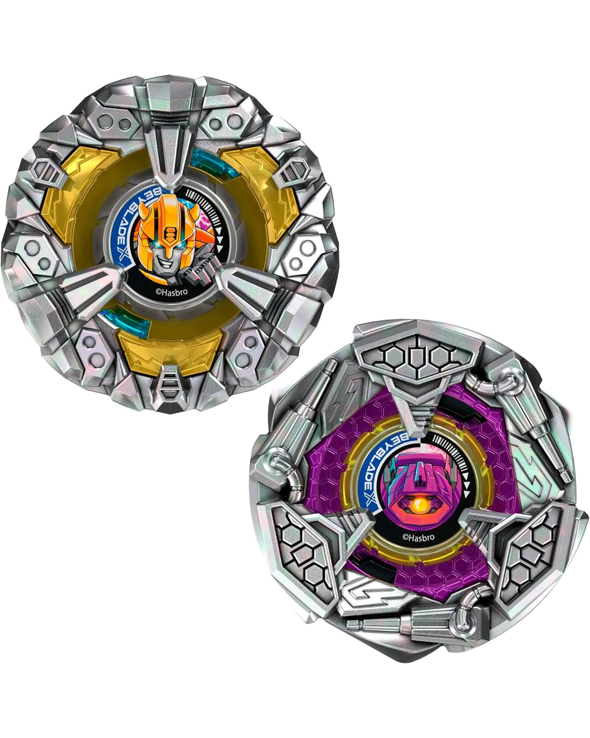 2 Beyblade X Transformers Collaborative Bumblebee 3-60GP vs Shockwave 5-80O, 2 of 9