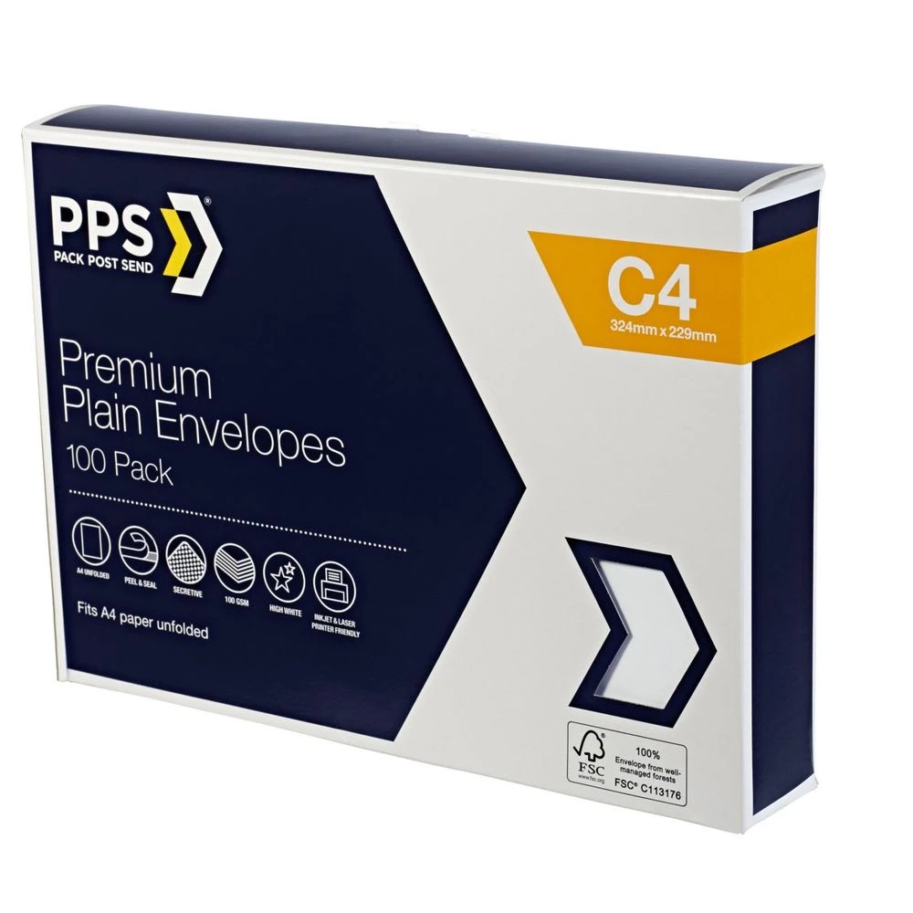 4 PPS Premium C4 Envelopes 100 Pack, 4 of 6