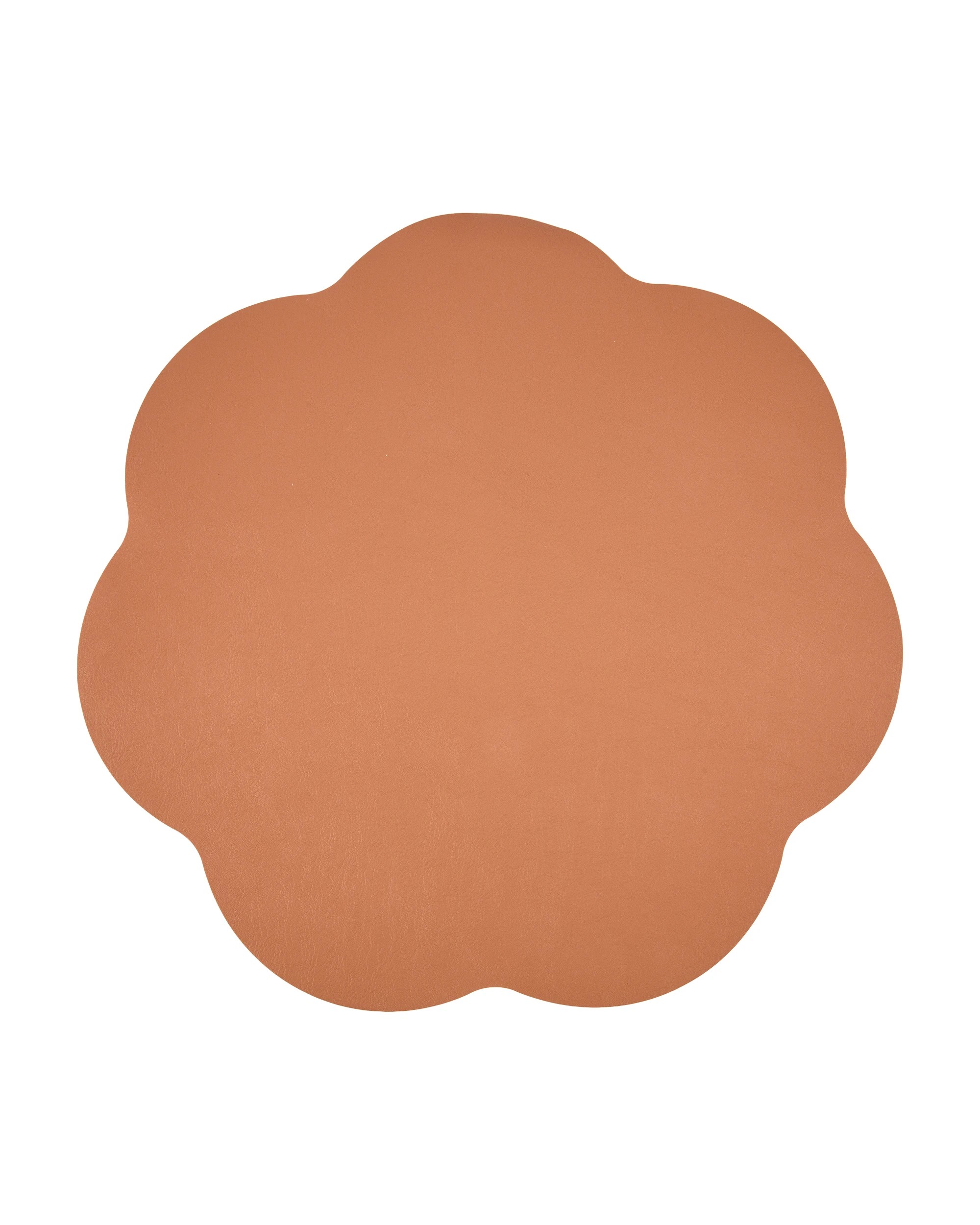 3 Leather Look Wave Reversible Placemat - Brown and Blue, 3 of 3