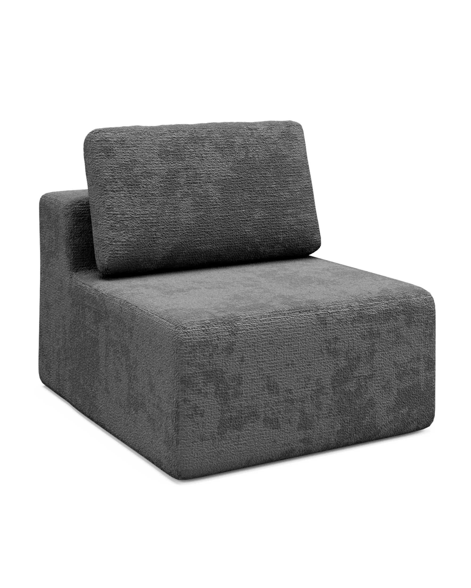 1 Advwin Armless Sofa Chair Chenille Fabric Modular Lazy Sofa, 1 of 5