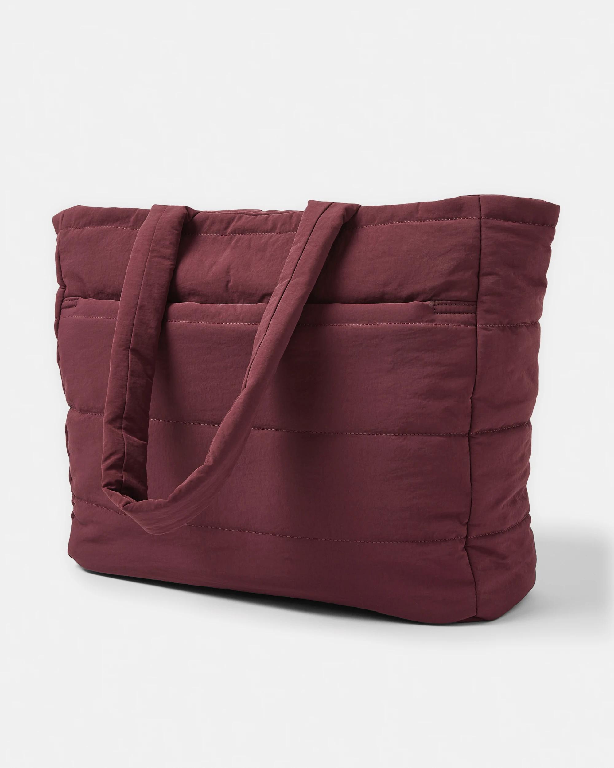 2 Padded Tote Bag Red Plum, 2 of 6