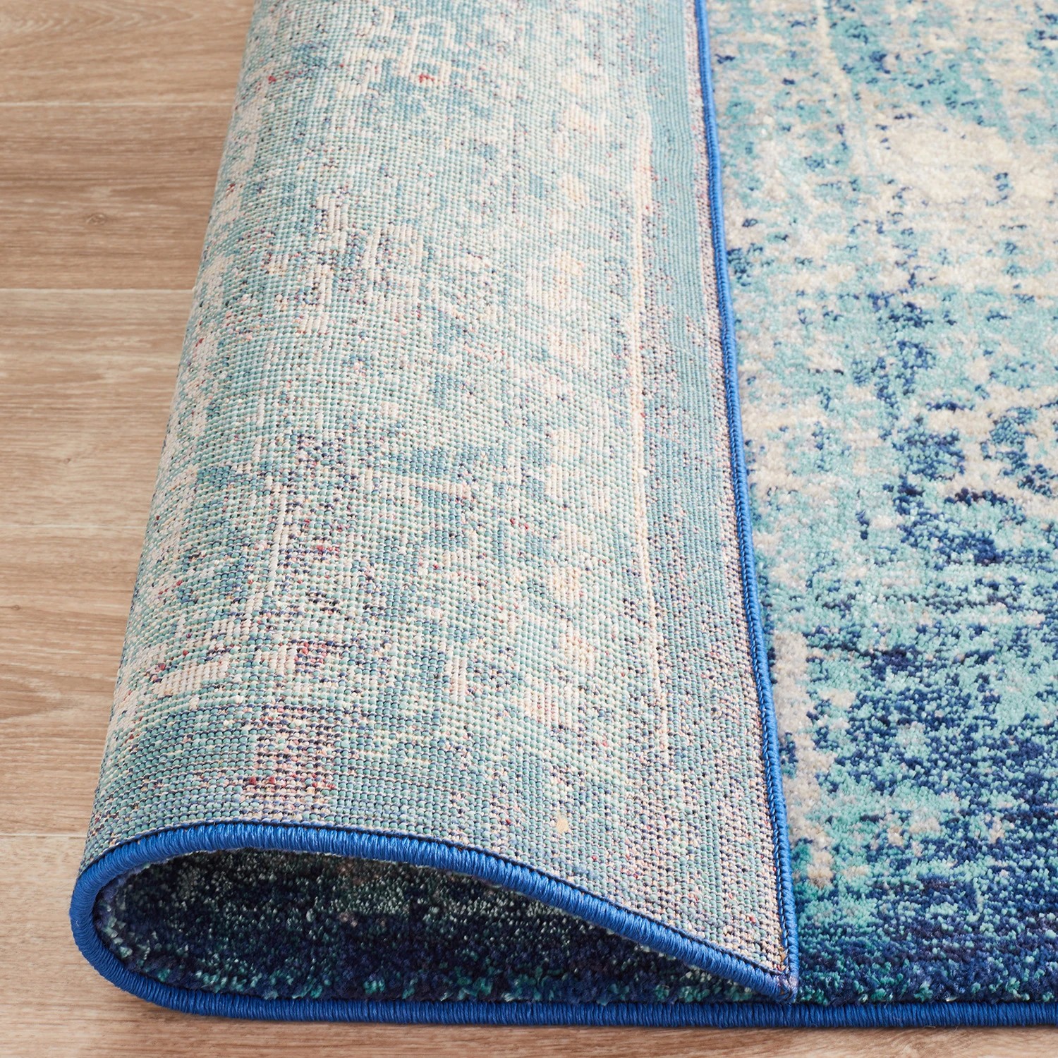 7 Common Ground Rugs Isadora 261 230x160cm - Medium Power Loomed Pet Friendly Floor Rug - Blue, 7 of 7