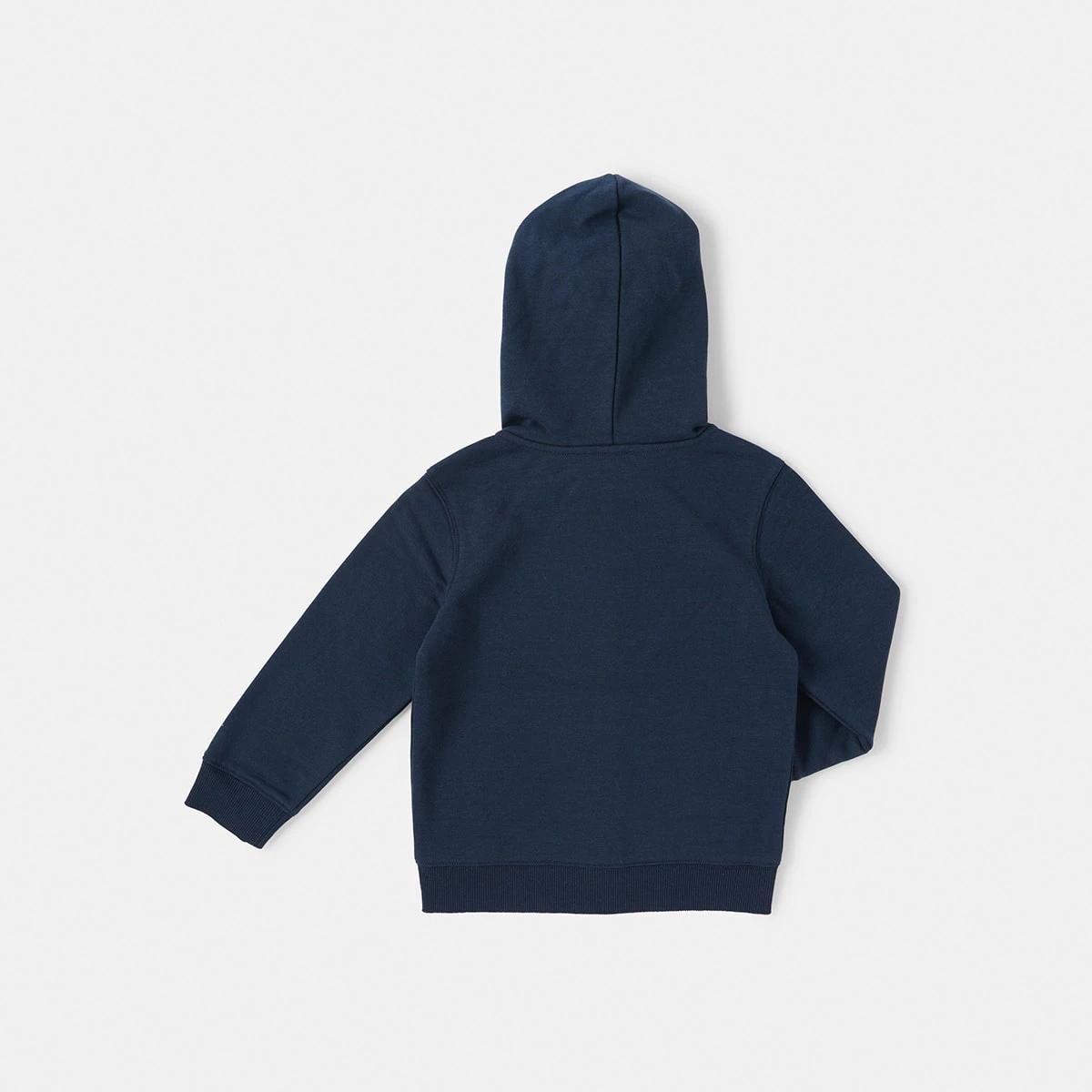 9 Plain Zip Through Hoodie Harb Navy, 9 of 9