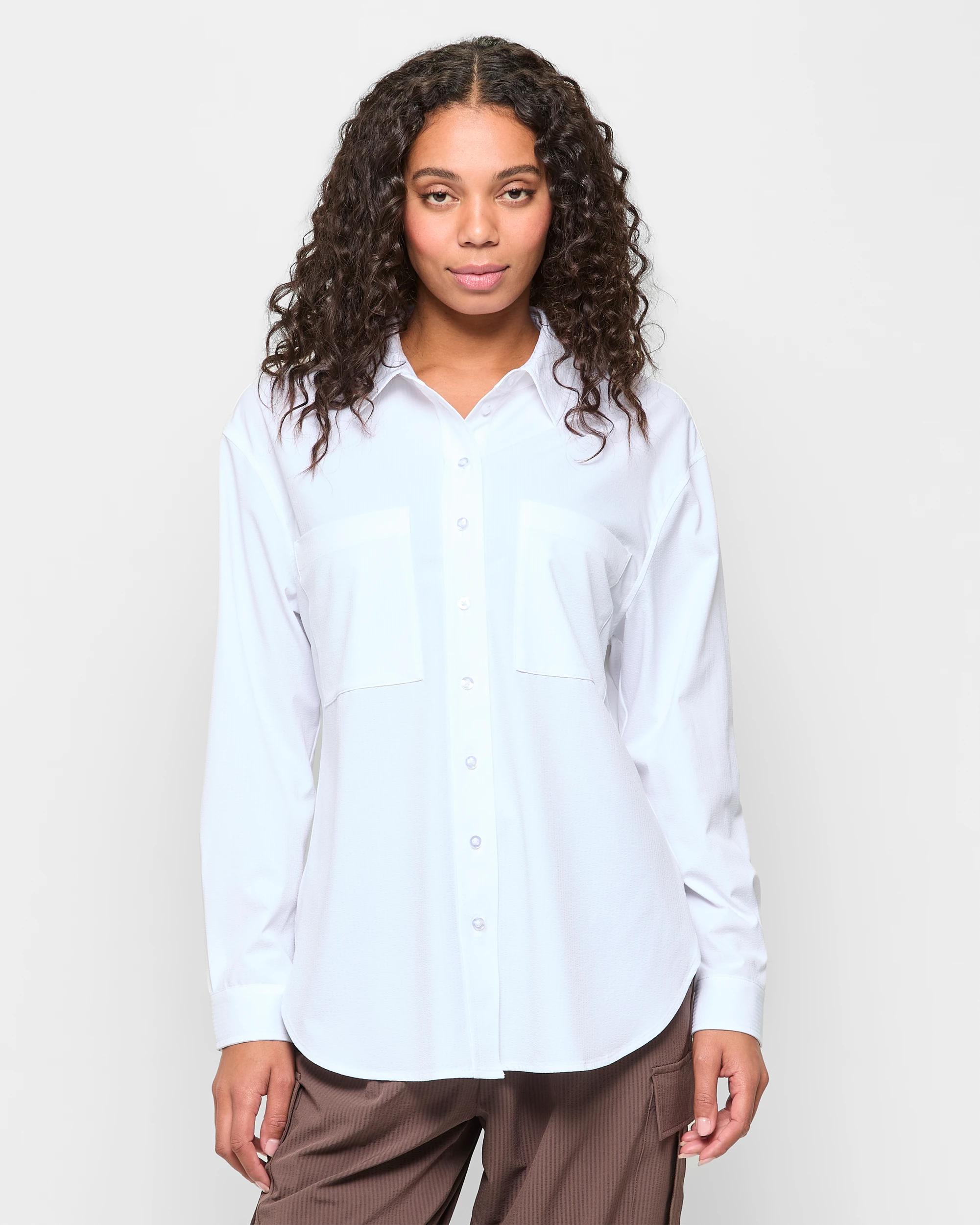 1 Target Active Woven Shirt WHITE, 1 of 5