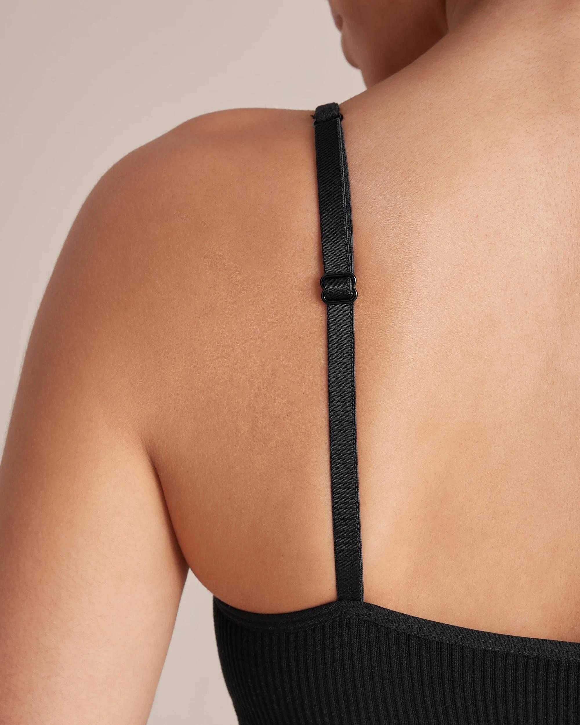 6 Ribbed Strappy Crop Top - Lily Loves BLACK, 6 of 10