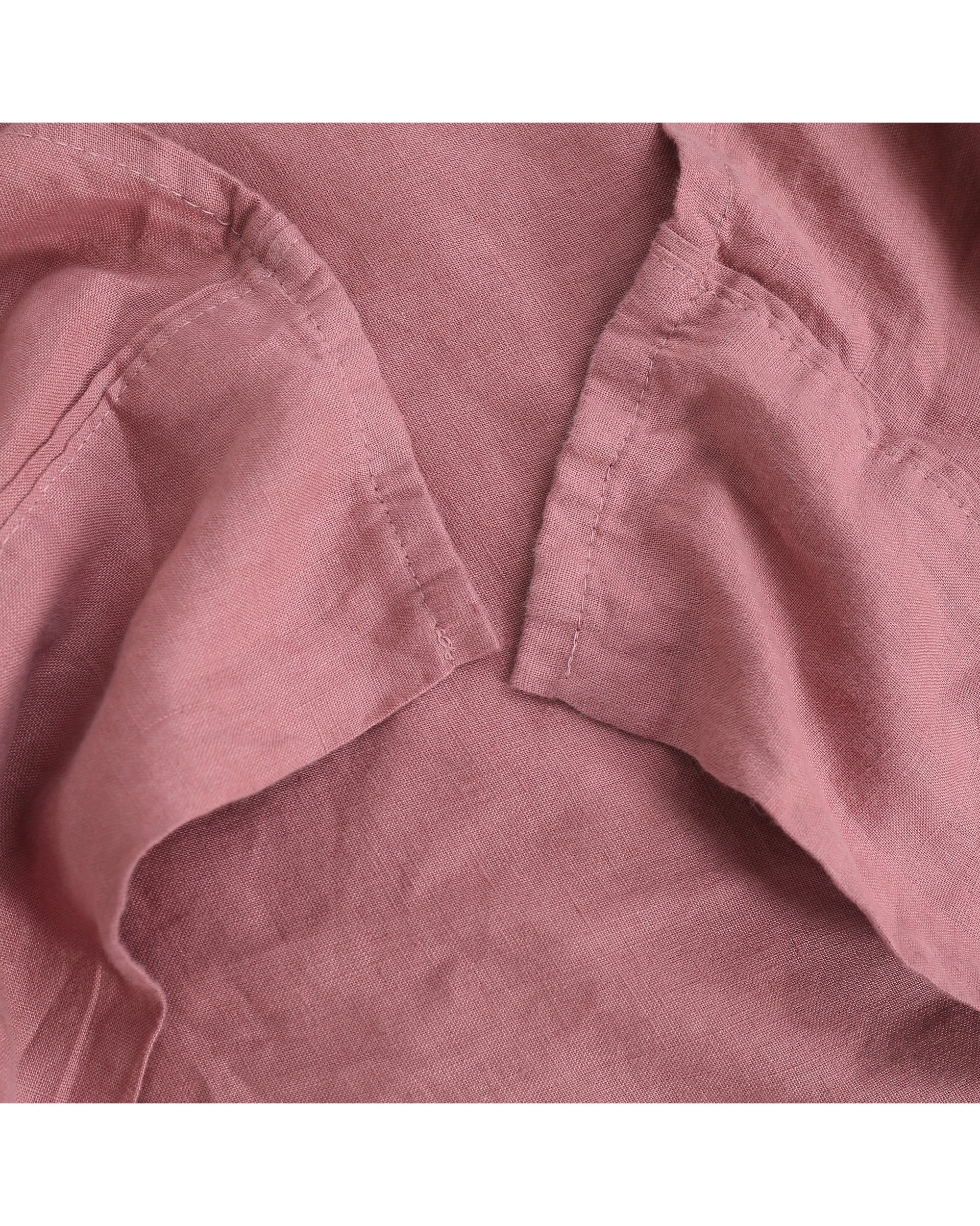 3 Natural Home 100% European Flax Linen Sheet Set - Super King Bed - Rose Gold, 3 of 8