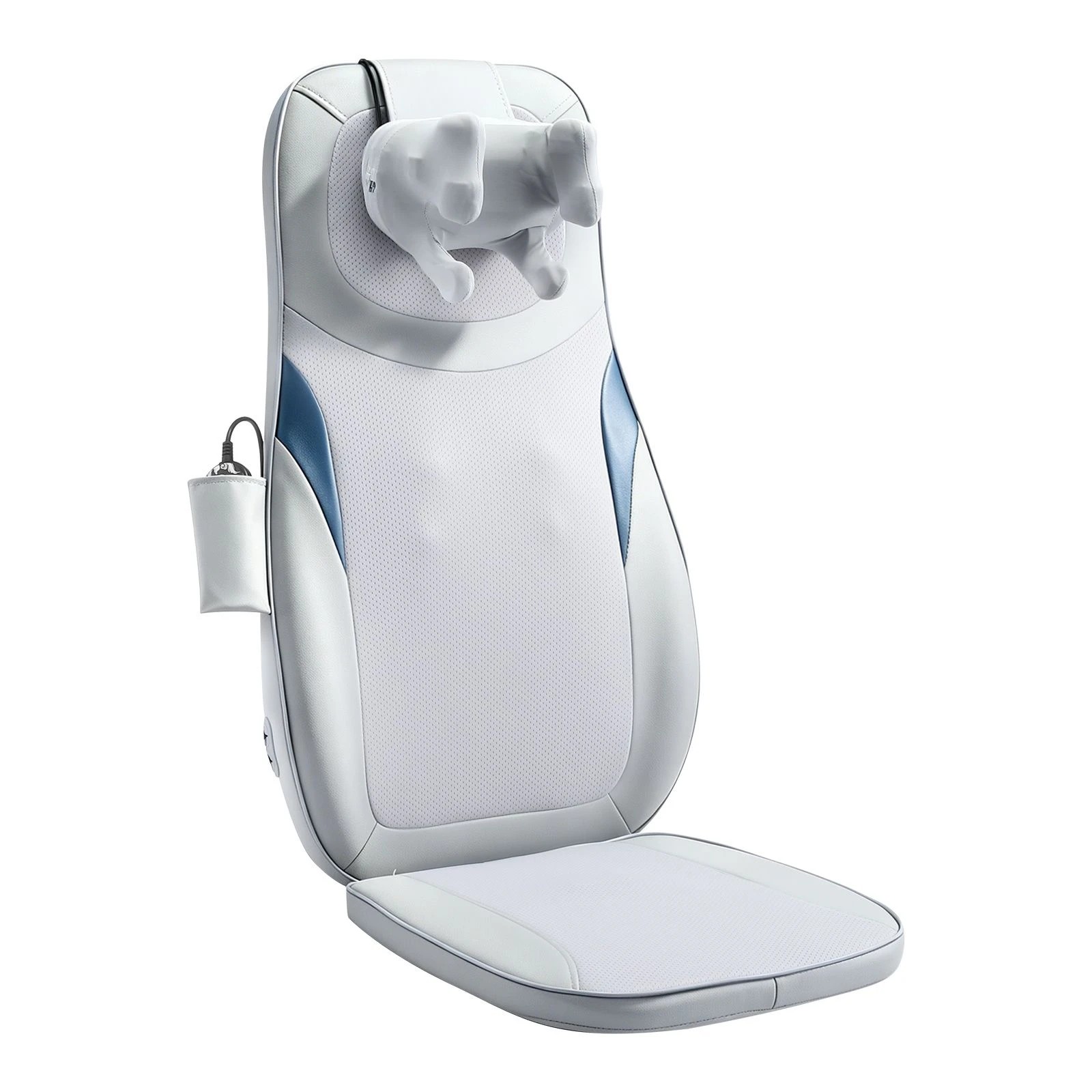 8 Ausway Massage Cushion Back Neck Shiatsu Massager Chair Pad Car Seat Heat Vibration Roller, 8 of 8