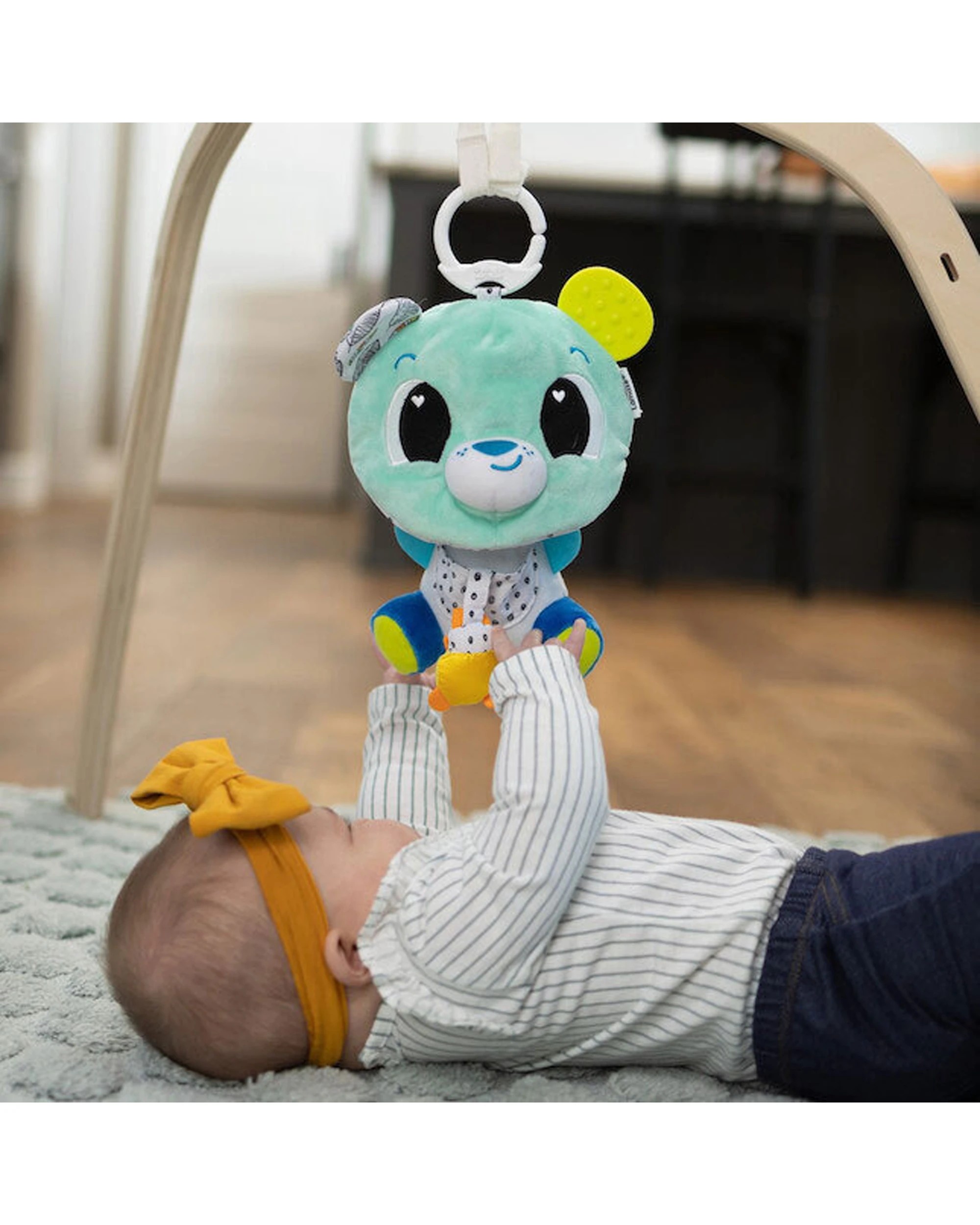 3 Lamaze 3 In 1 Surprise Bear Clip and Go Baby Toy Sensory Pull Reveal Teether - Multi, 3 of 7