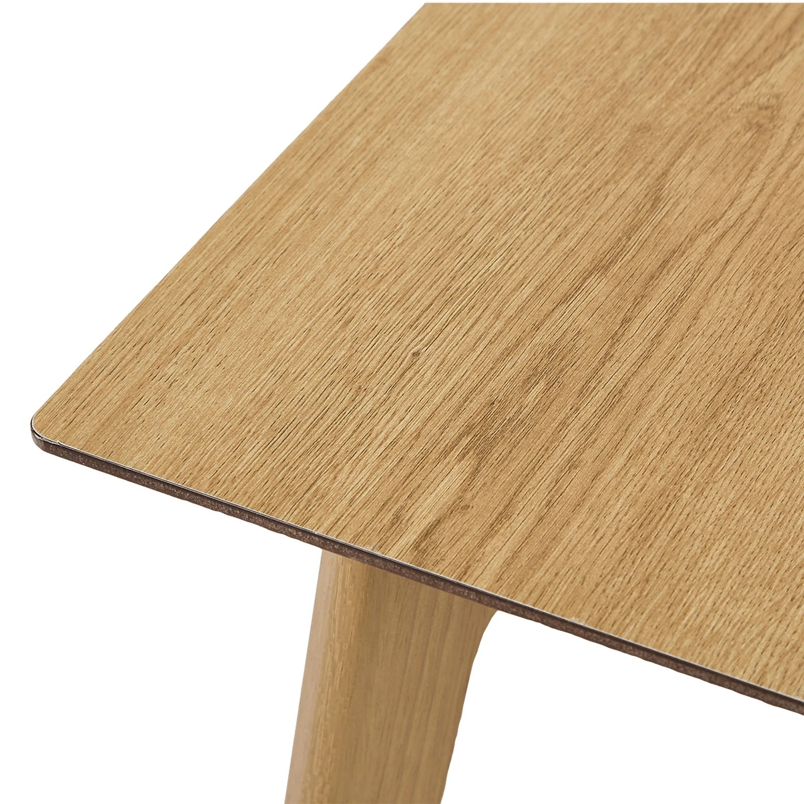 9 Oikiture Wooden Dining Table 120cm Rectangular 4 Seater Pinewood Legs - Natural, 9 of 9