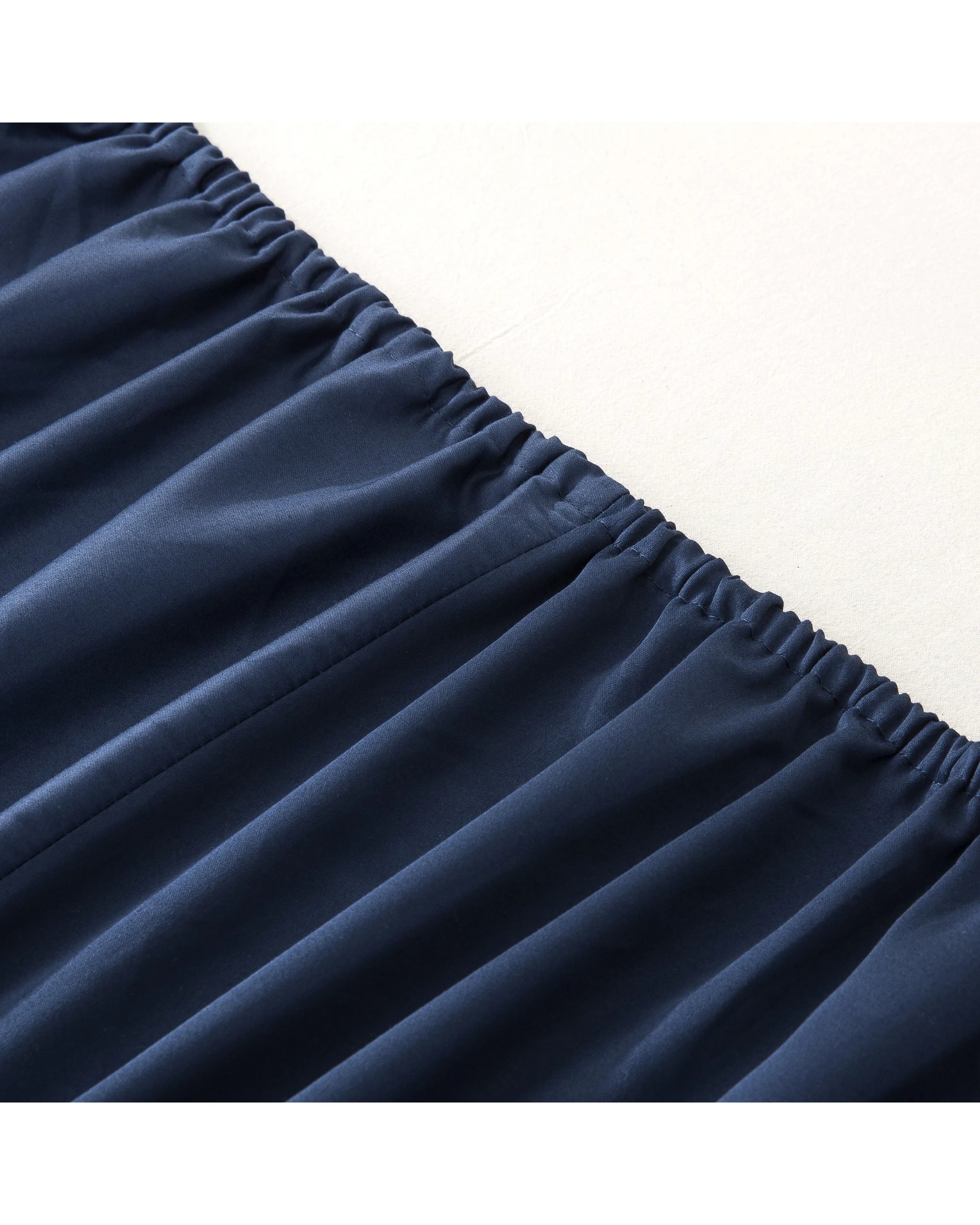7 ESSN 500TC Cotton Sateen Fitted Sheet Set - King Bed - Navy, 7 of 10