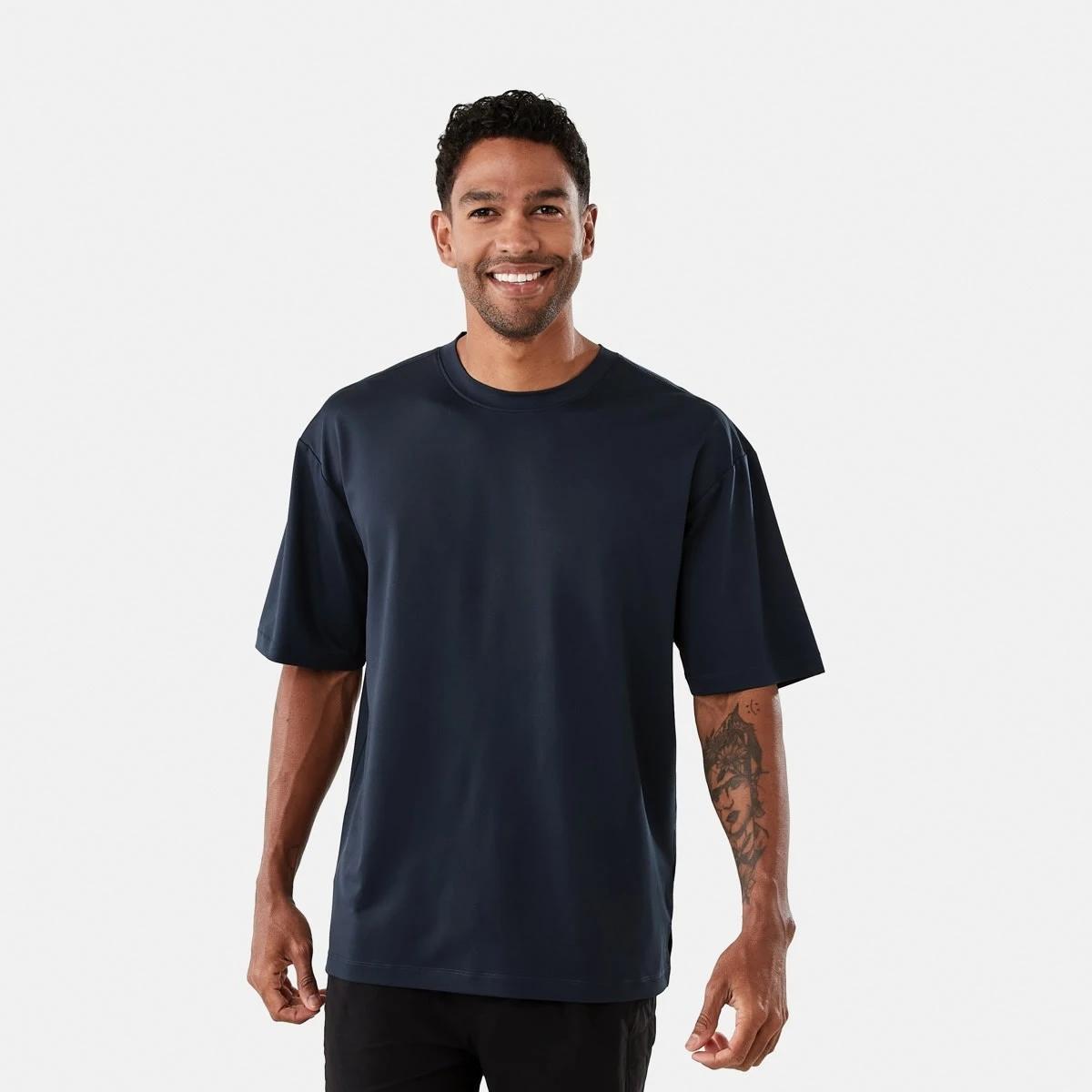 1 Active Mens Boxy Performance T-shirt Shade Navy, 1 of 6