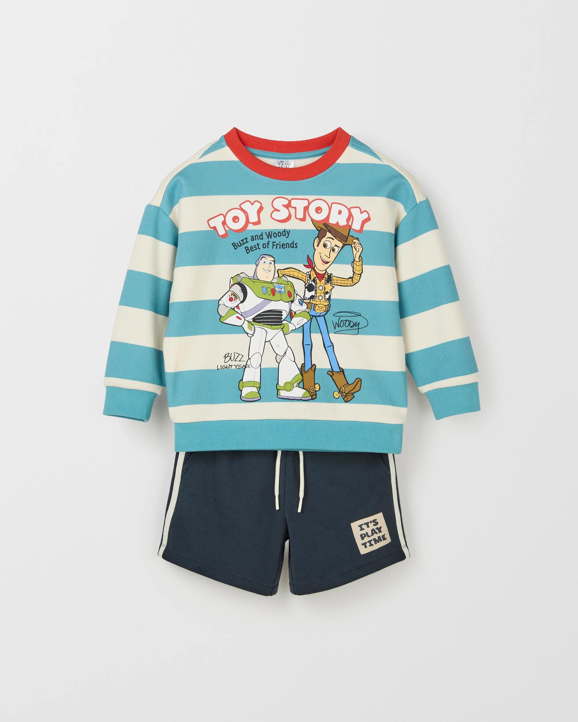5 Disney Pixar Toy Story Australian Cotton Blend Jumper and Shorts Set BLUE, 5 of 6
