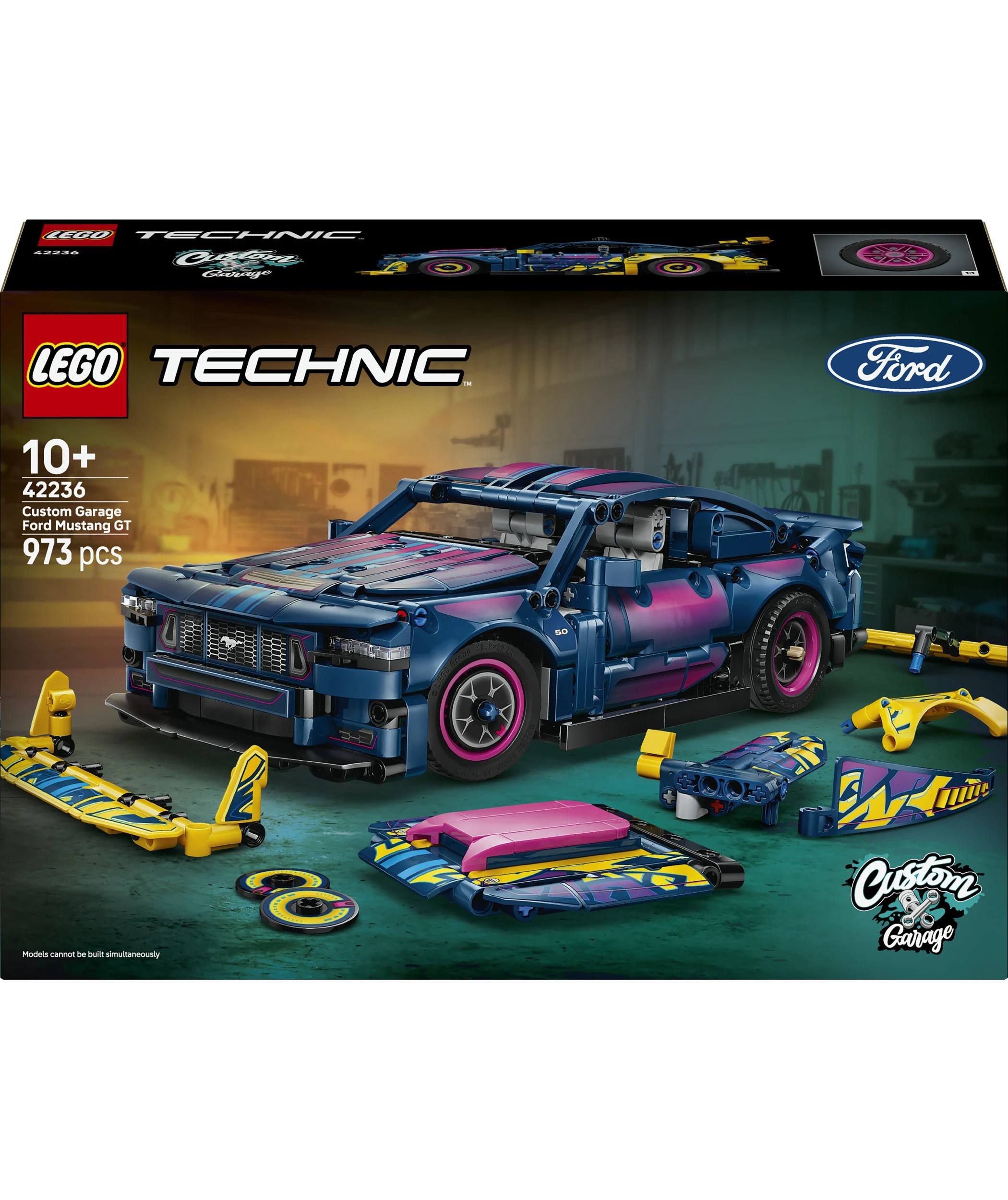 1 LEGO Technic Custom Garage Ford Mustang GT Car 42236, 1 of 10
