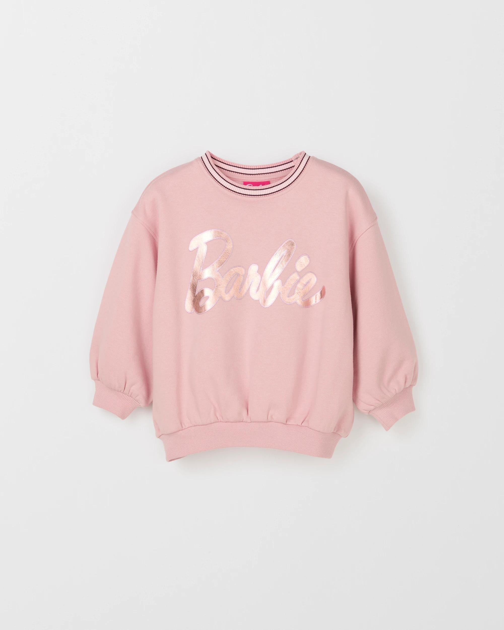 5 Barbie Australian Cotton Blend Fleece Jumper PINK, 5 of 6