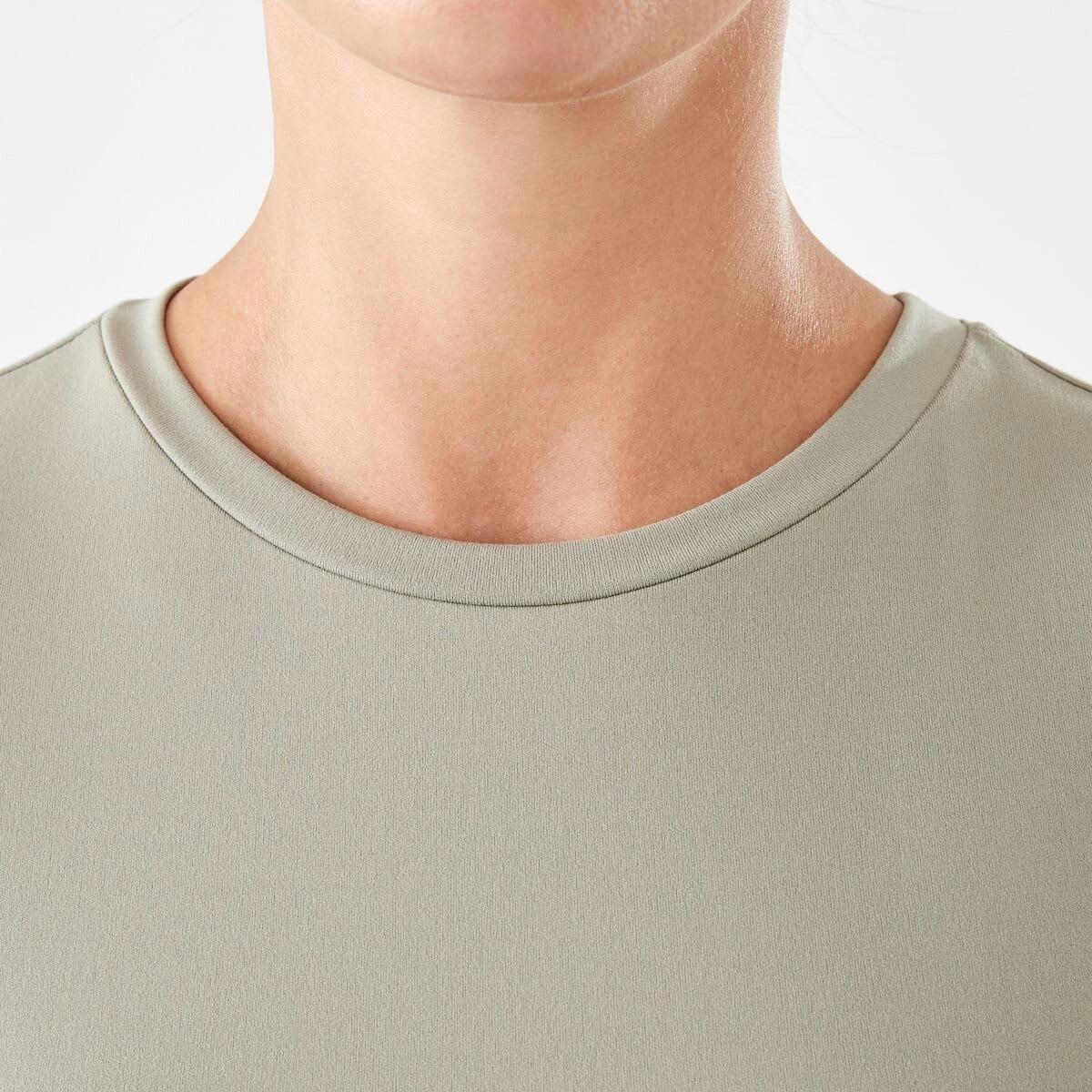 5 Active Womens Ultra Soft Crew Neck T-shirt Khaki, 5 of 6