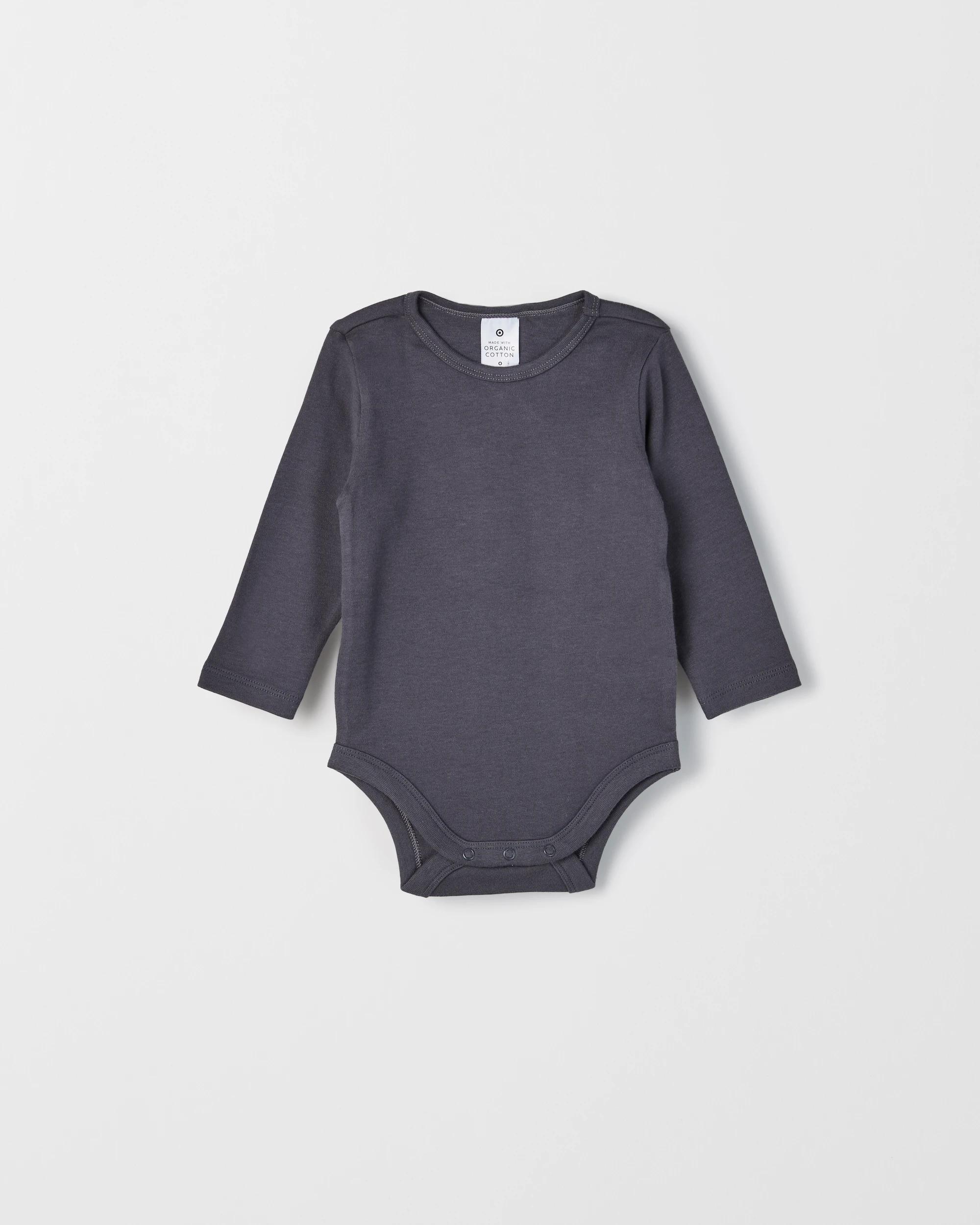 2 Target Baby Baby Organic Cotton 3 Pack Long Sleeve Bodysuit BLUES, 2 of 4