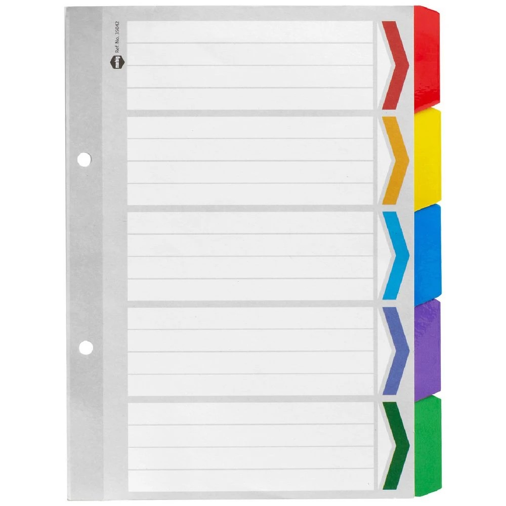 1 Marbig Reinforced A5 5 Tab Divider, 1 of 2