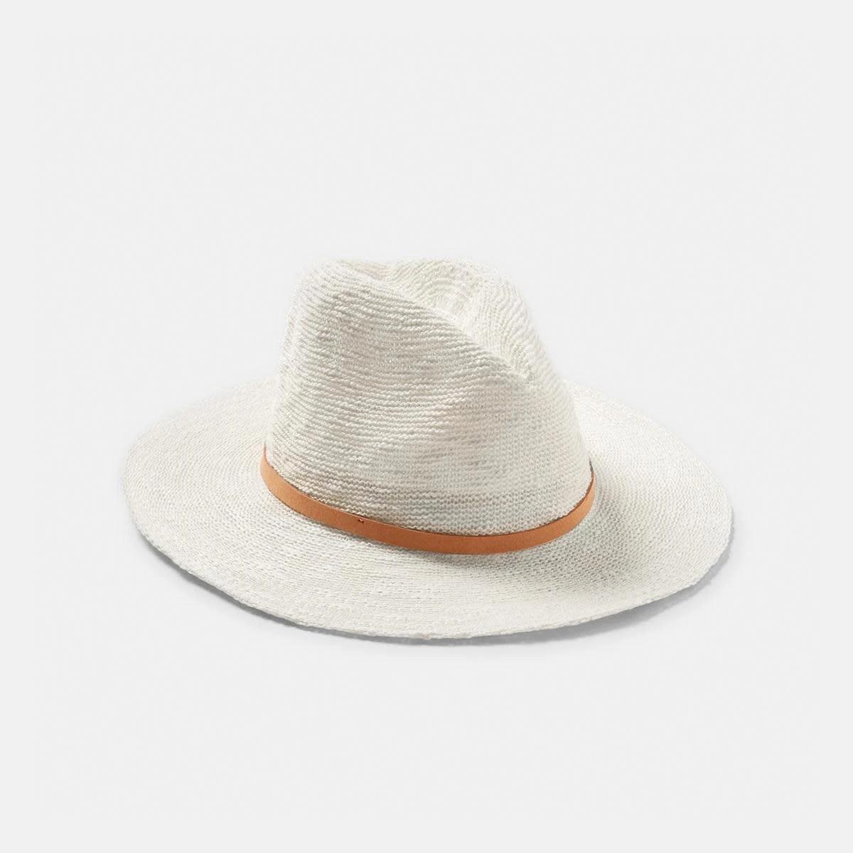 1 Woven Fedora Hat Cream, 1 of 4