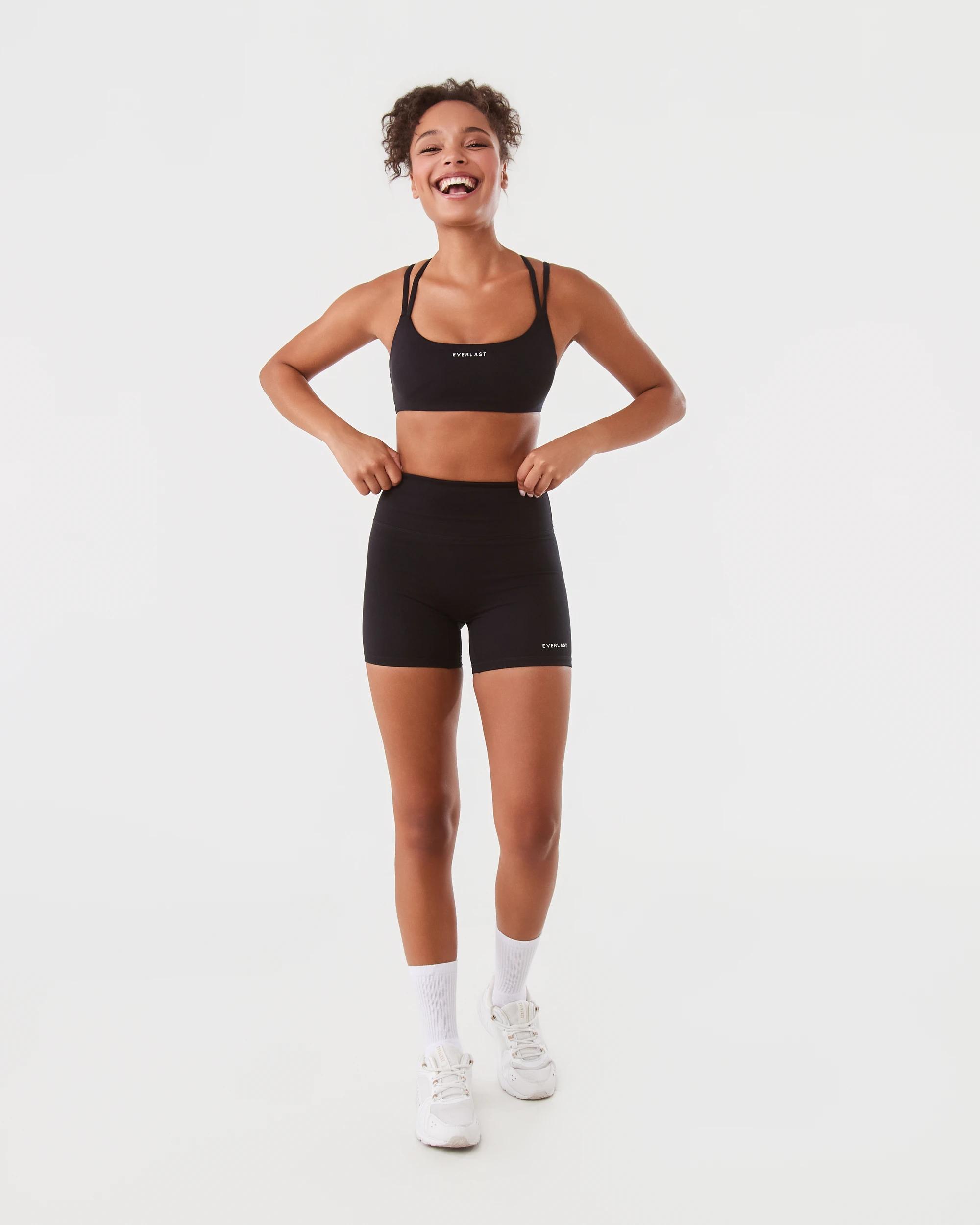 2 Everlast Womens Invisible Scrunch Shorts Black, 2 of 7