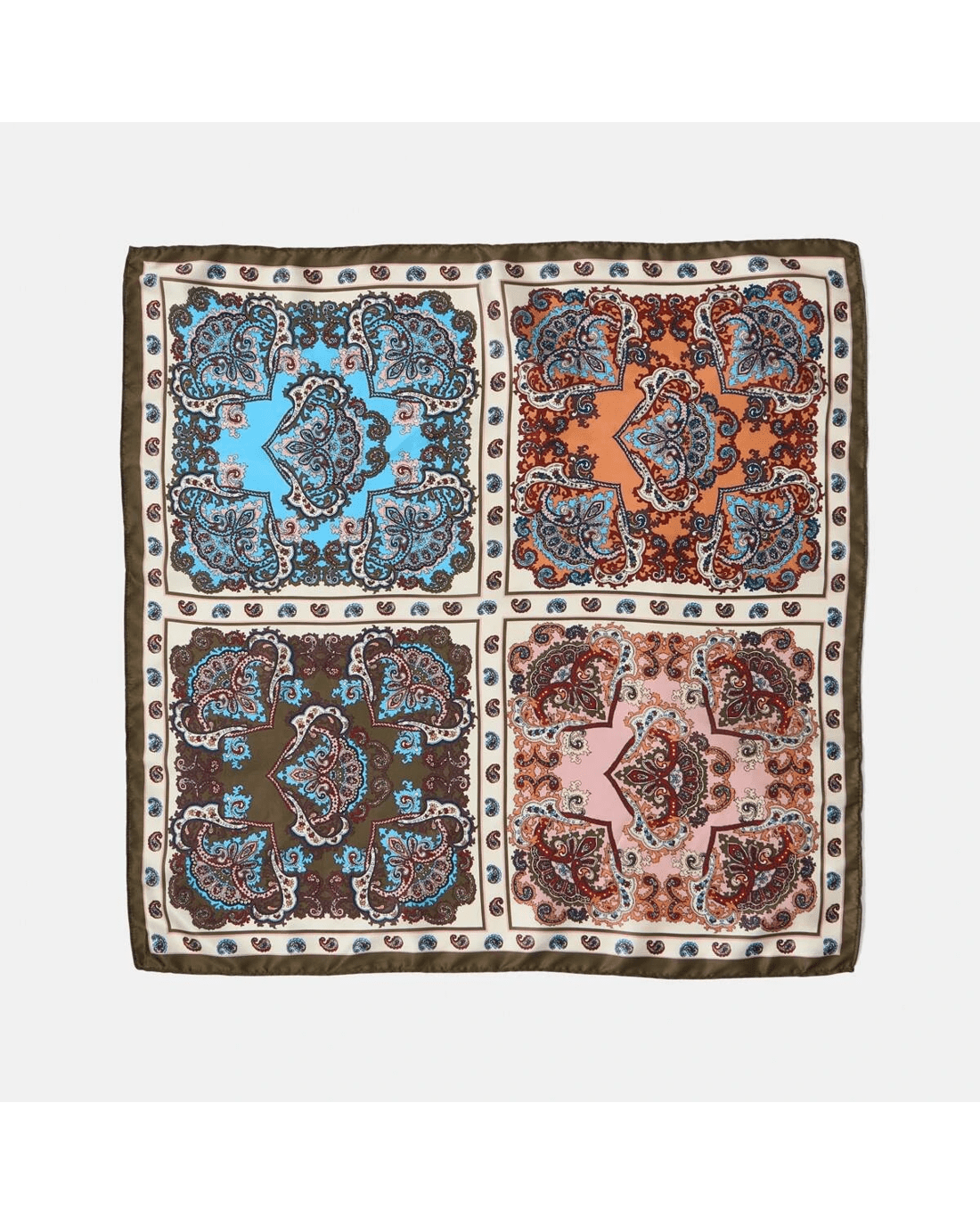 2 Paisley Tile Hair Scarf, 2 of 8