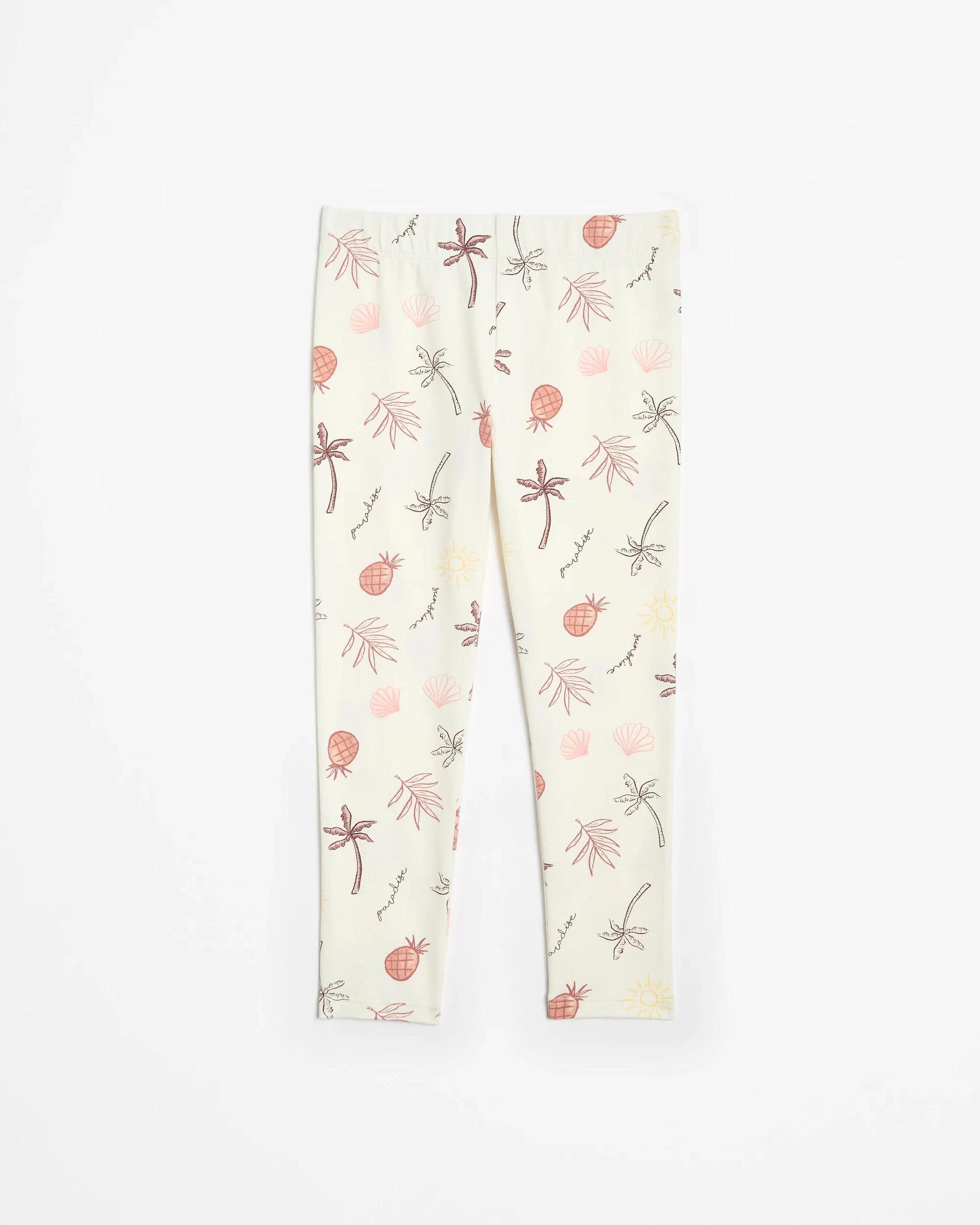 2 Target Kids Australian Cotton Leggings 2 Pack PINK SEA PARADISE, 2 of 4
