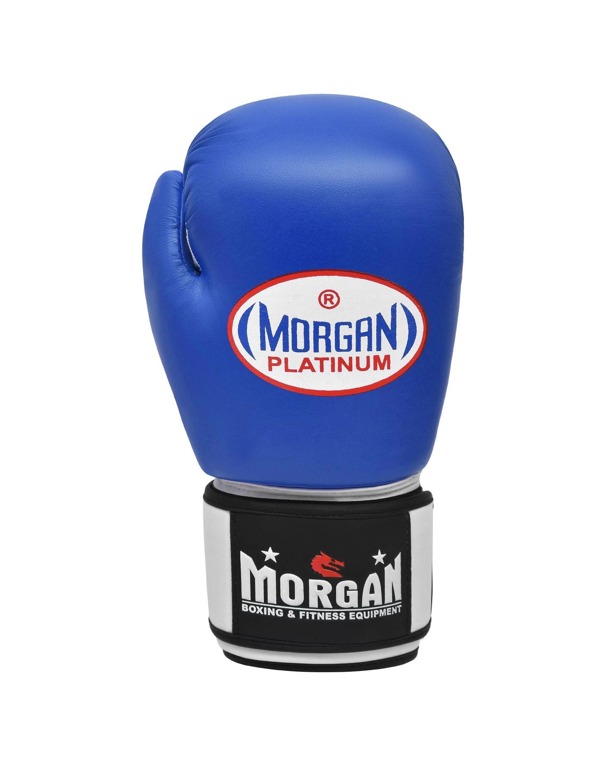 3 Morgan Sports V2 Platinum Leather Sparring Gloves 16oz - Blue, 3 of 5
