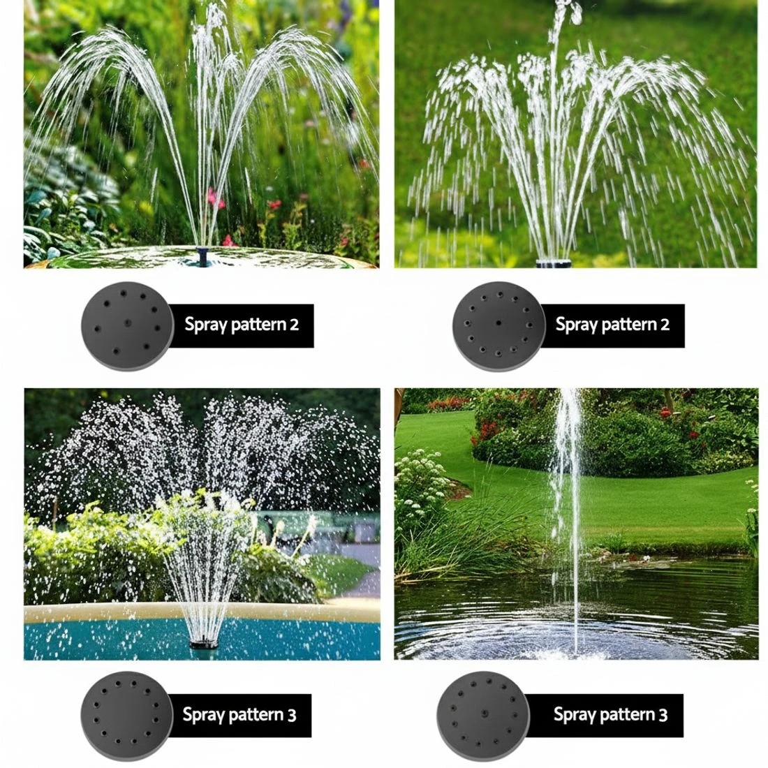 6 Gardeon Solar Pond Pump Submersible Water Fountain Kit 4FT - Black, 6 of 7