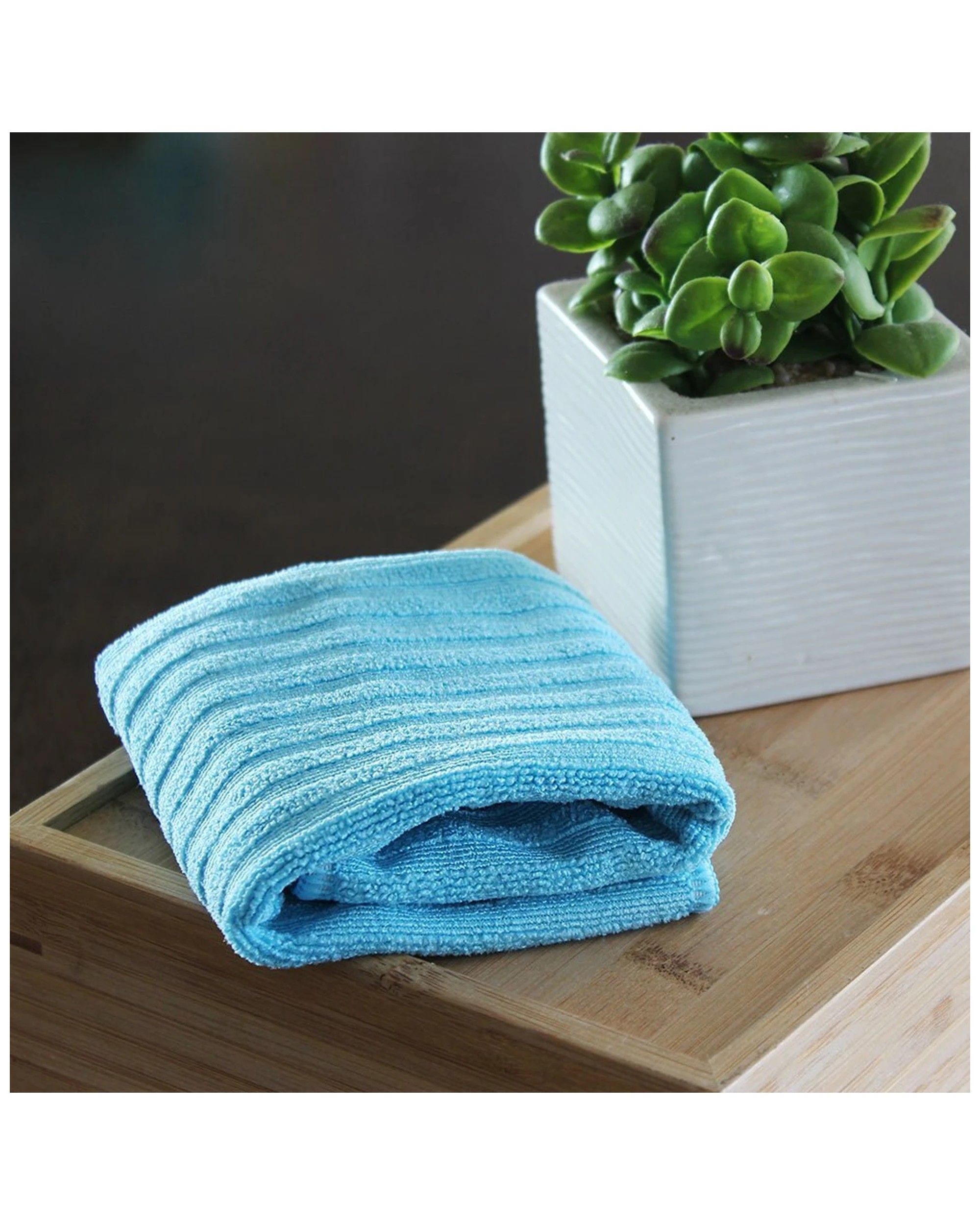 2 White Magic Eco Cloth Microfiber General Purpose Dual-sided Cleaner 20x12cm - Blue, 2 of 3