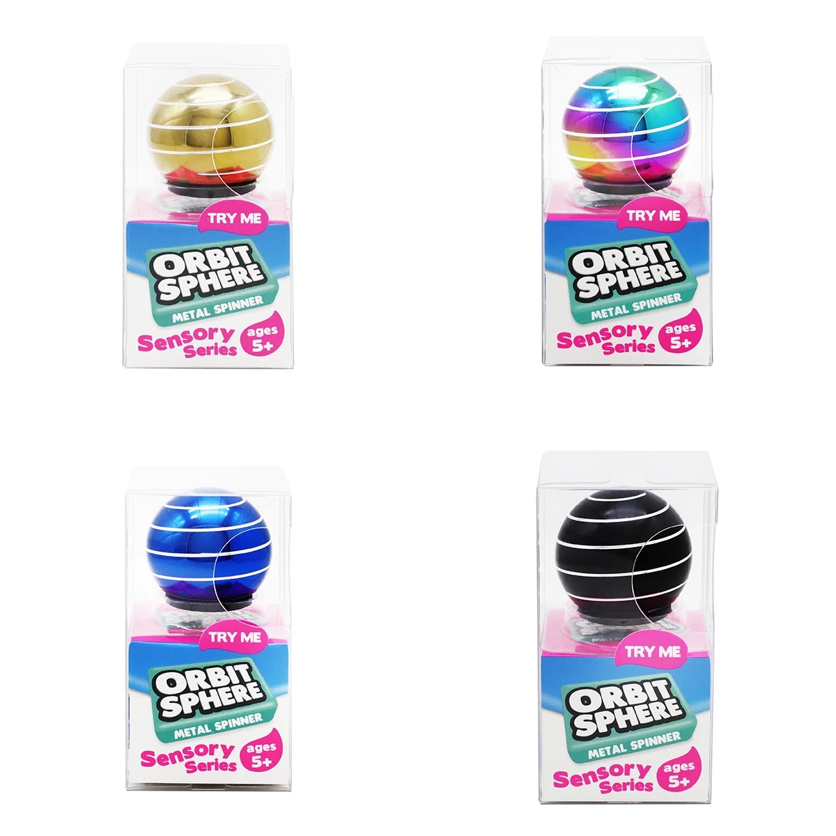 1 Trend Hub Orbit Sphere Metal Spinner - Assorted, 1 of 6