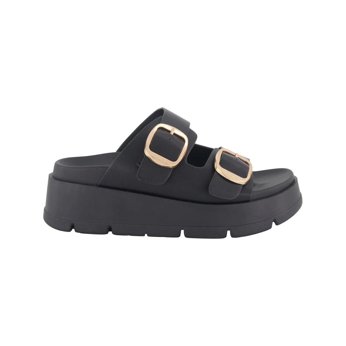 1 Double Buckle Platform Heels Black, 1 of 5
