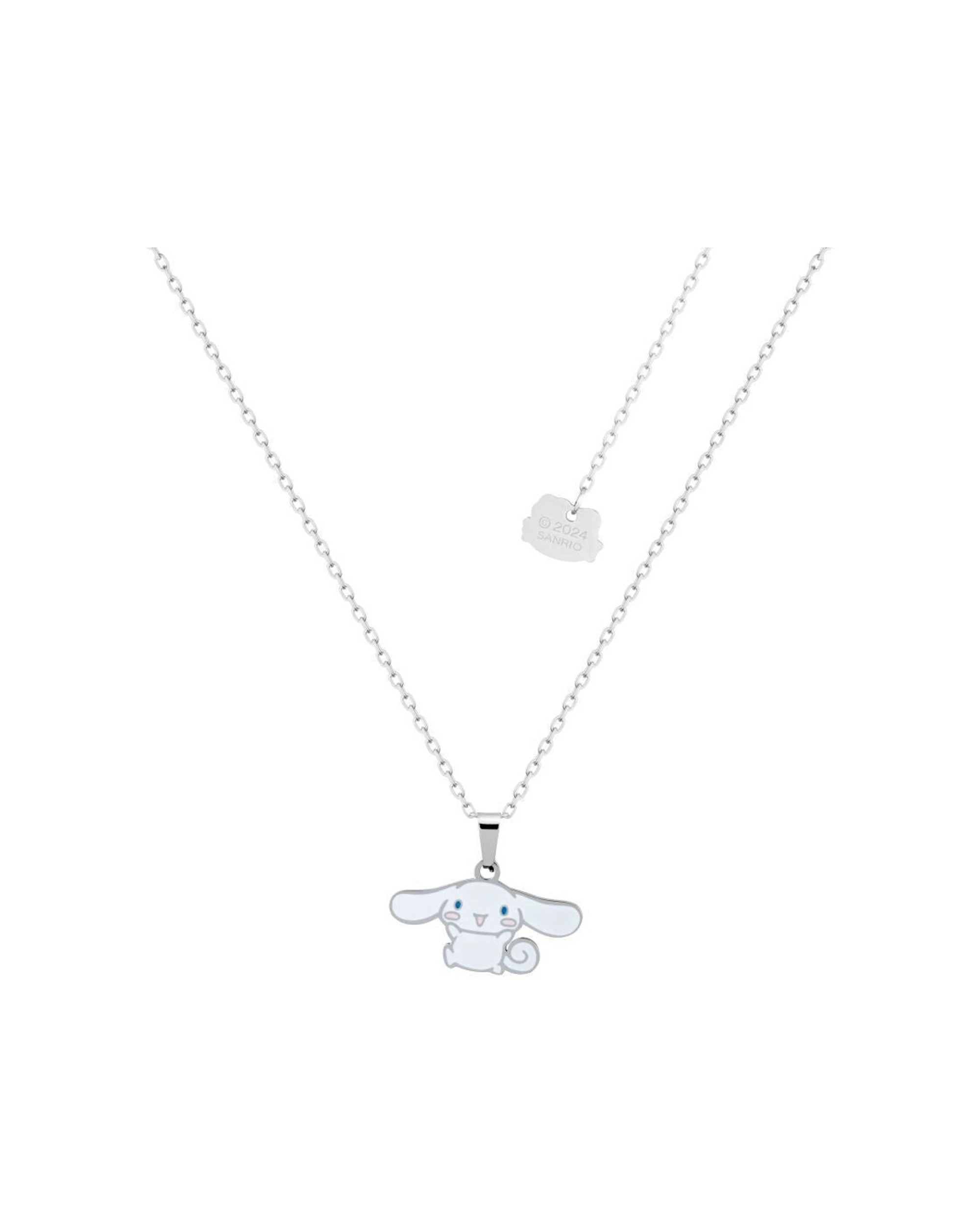 1 Couture Kingdom ECC Sanrio Hello Kitty Cinnamoroll Stainless Steel Pendant Necklace - Silver, 1 of 2