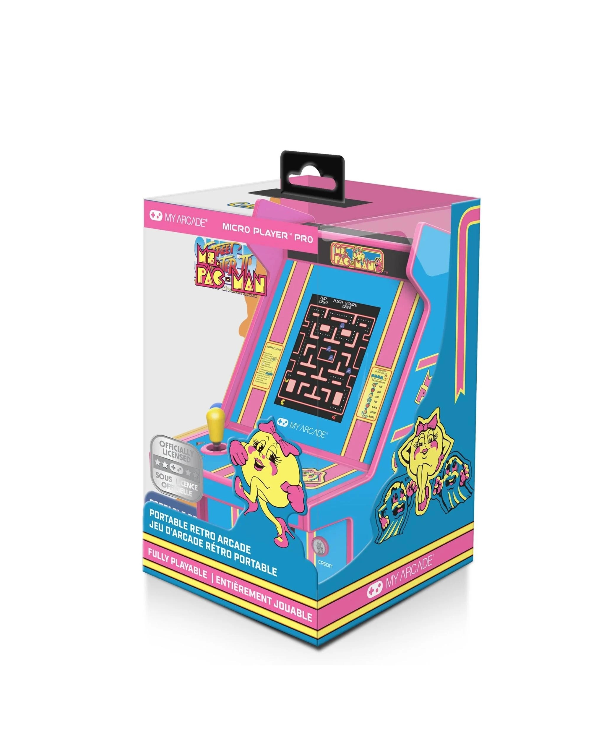 1 MyArcade Ms Pac-Man Retro Arcade 6.75 inch Micro Player Pro, 1 of 4