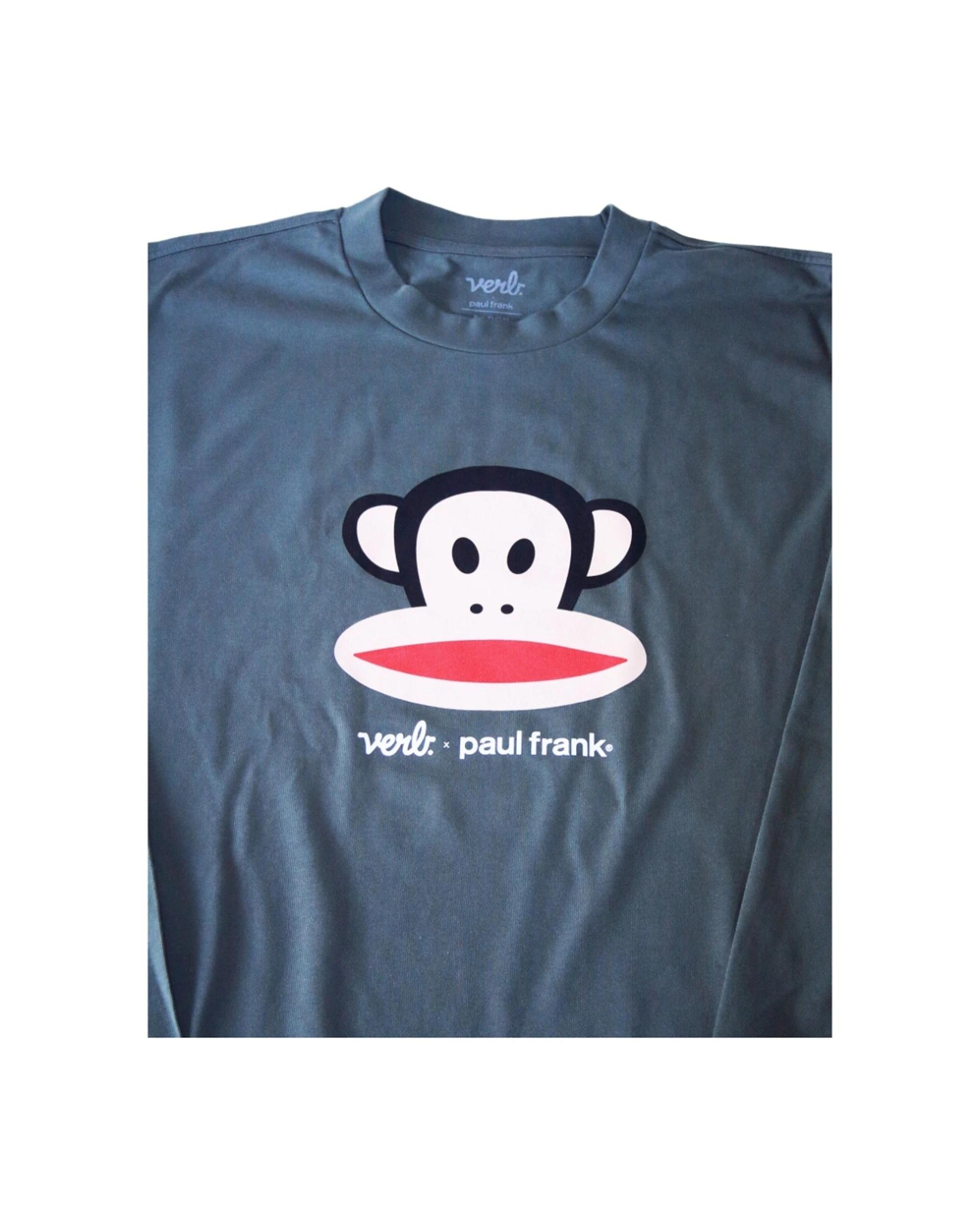 2 Verb. X Paul Frank Julius Head Mens Cotton Longsleeve Tee Shirt Relaxed Fit GREY, 2 of 4