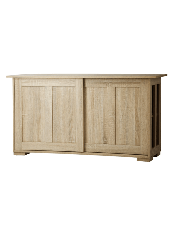 Oikiture Buffet Sideboard Cabinet Kitchen Cupboard Sliding Doors - Nat