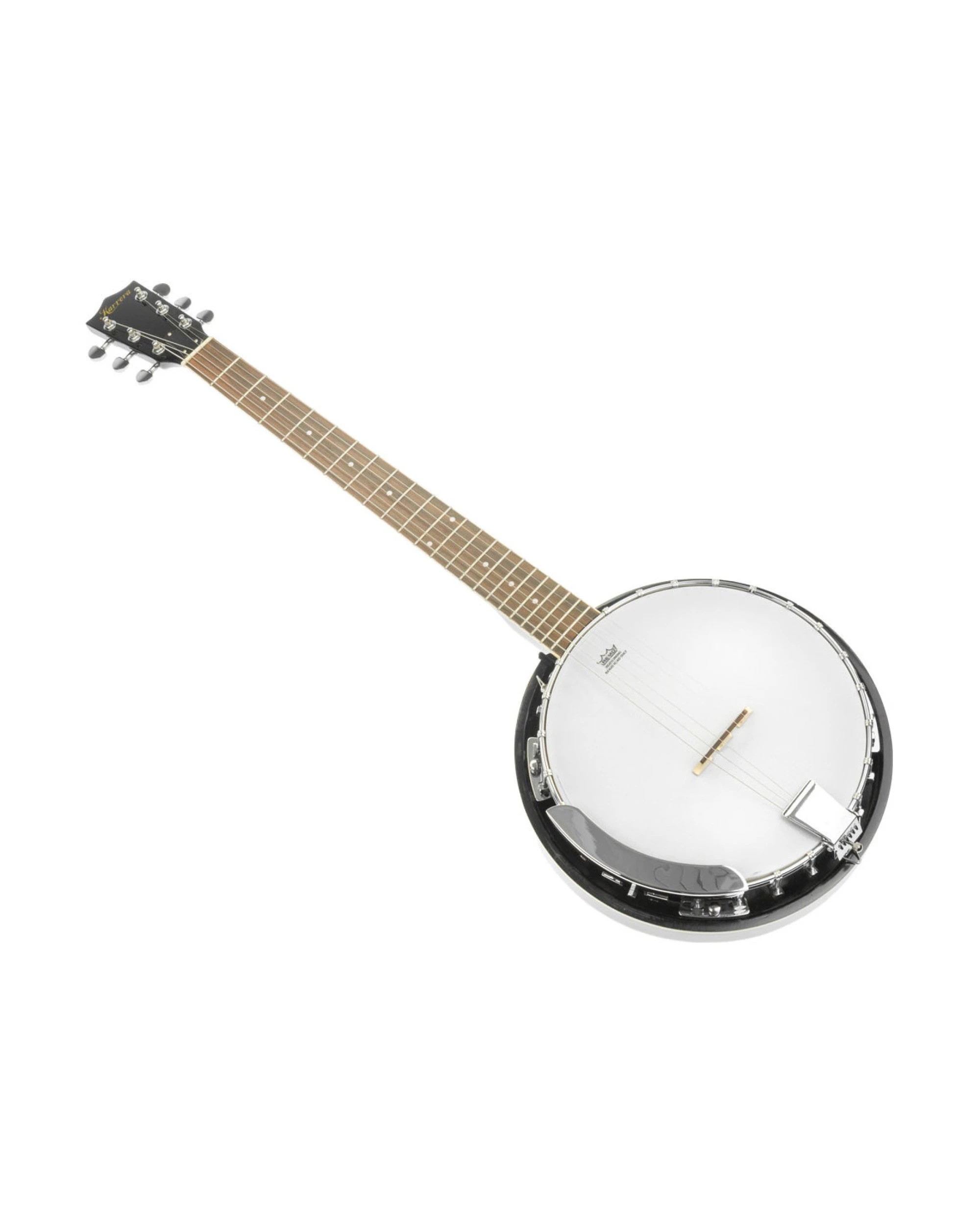 2 Karrera 6 String Resonator Banjo Guitar - Black, 2 of 7