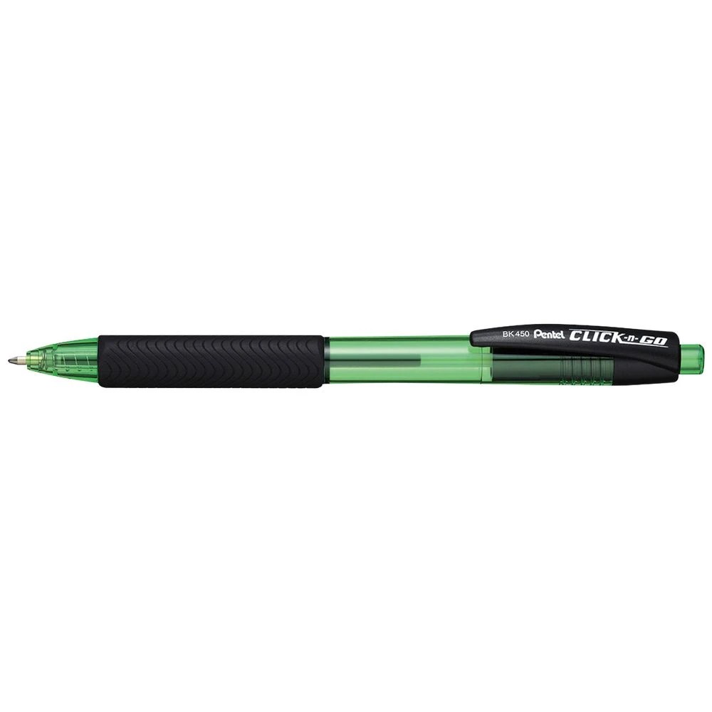 1 Pentel Click n Go Ballpoint Pen Green, 1 of 1